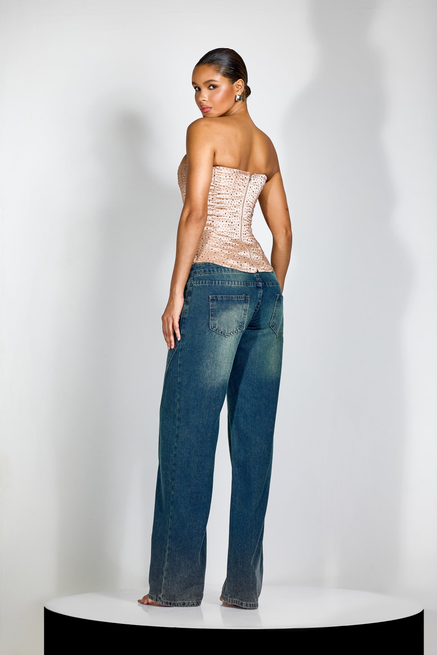 Noelle Rhinestone Embellished Tube Top