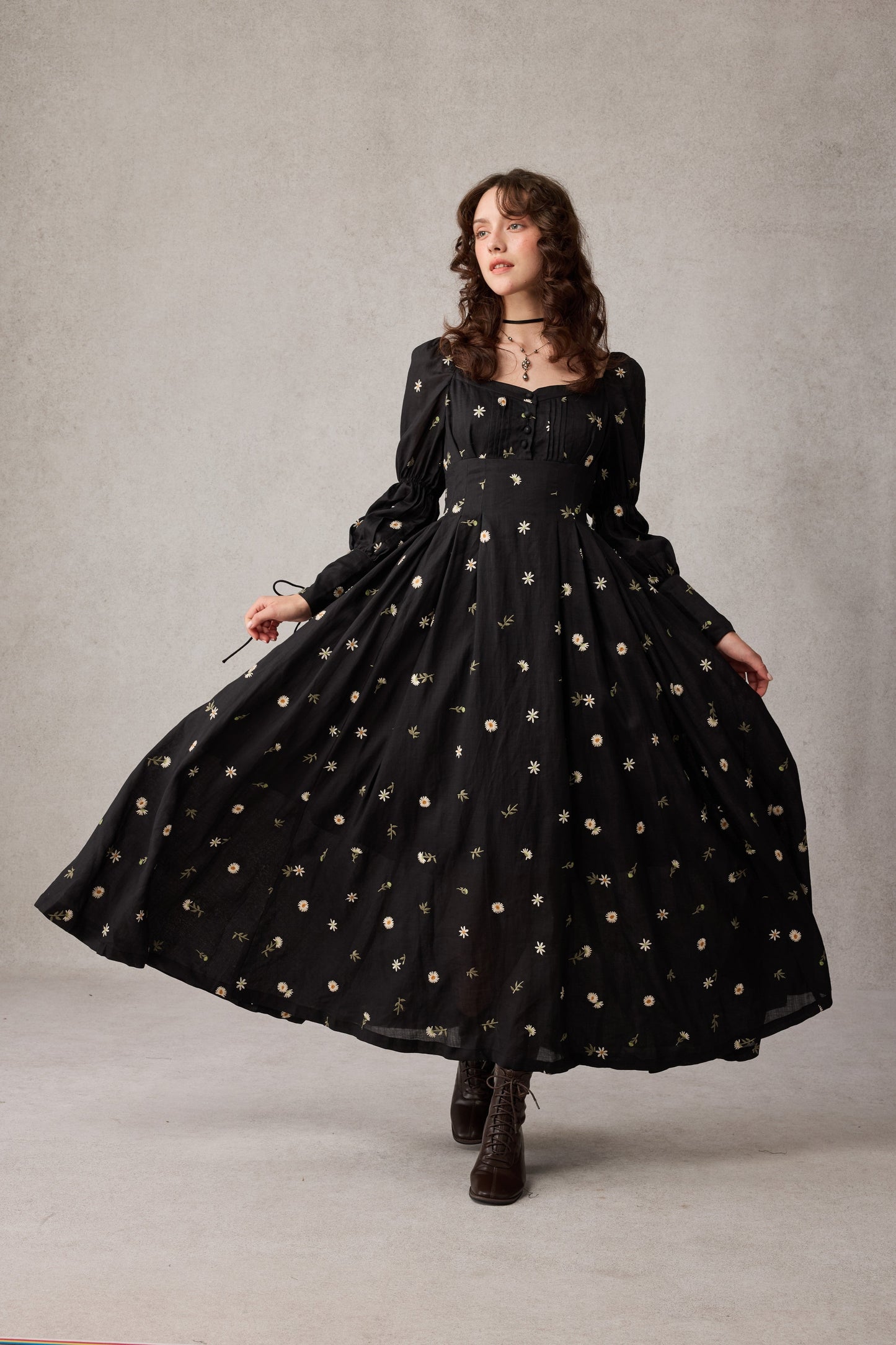 PHOENIX 24 | REGENCY LACE-UP LINEN DRESS