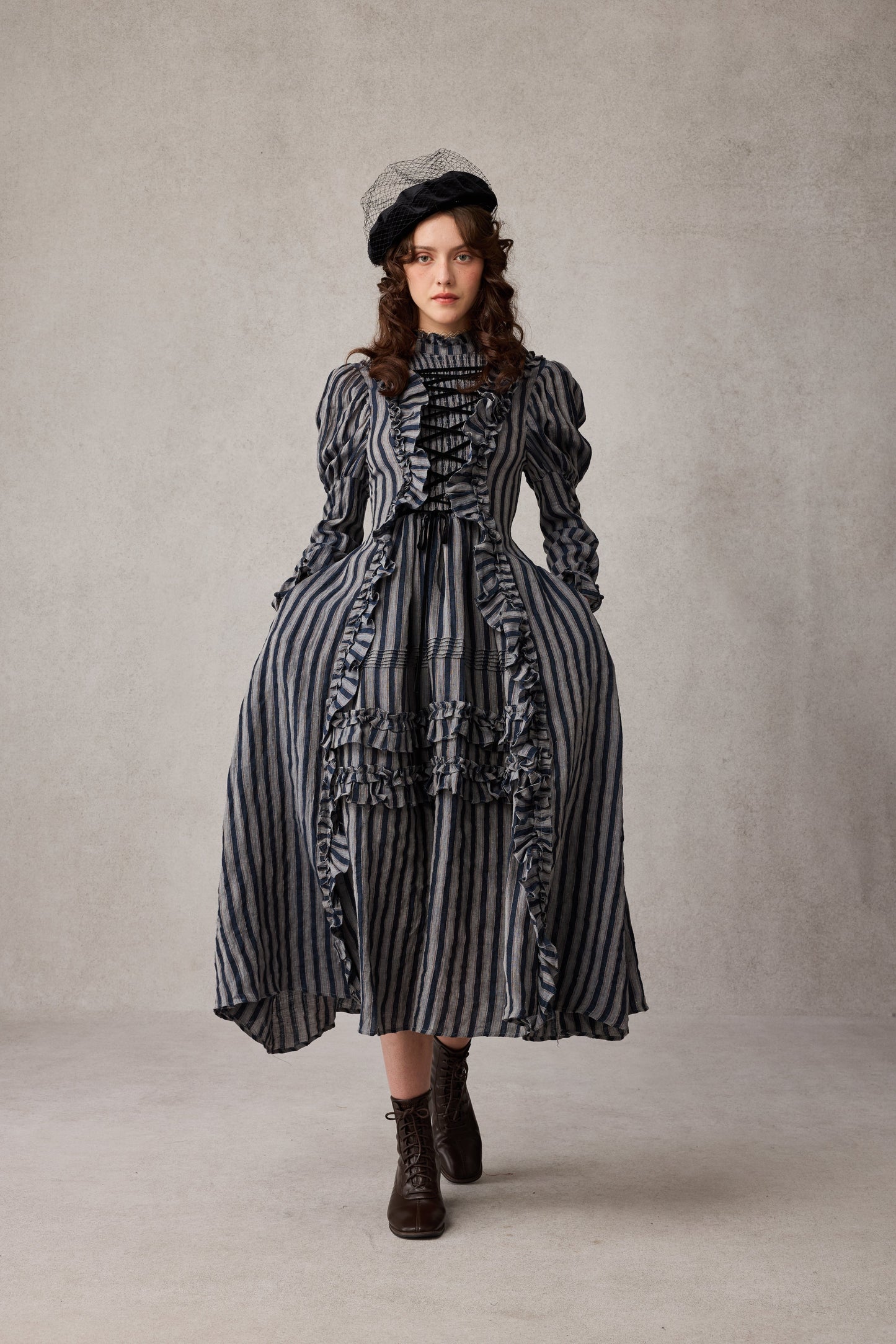 Elizabeth 15 | Victorian Linen Dress