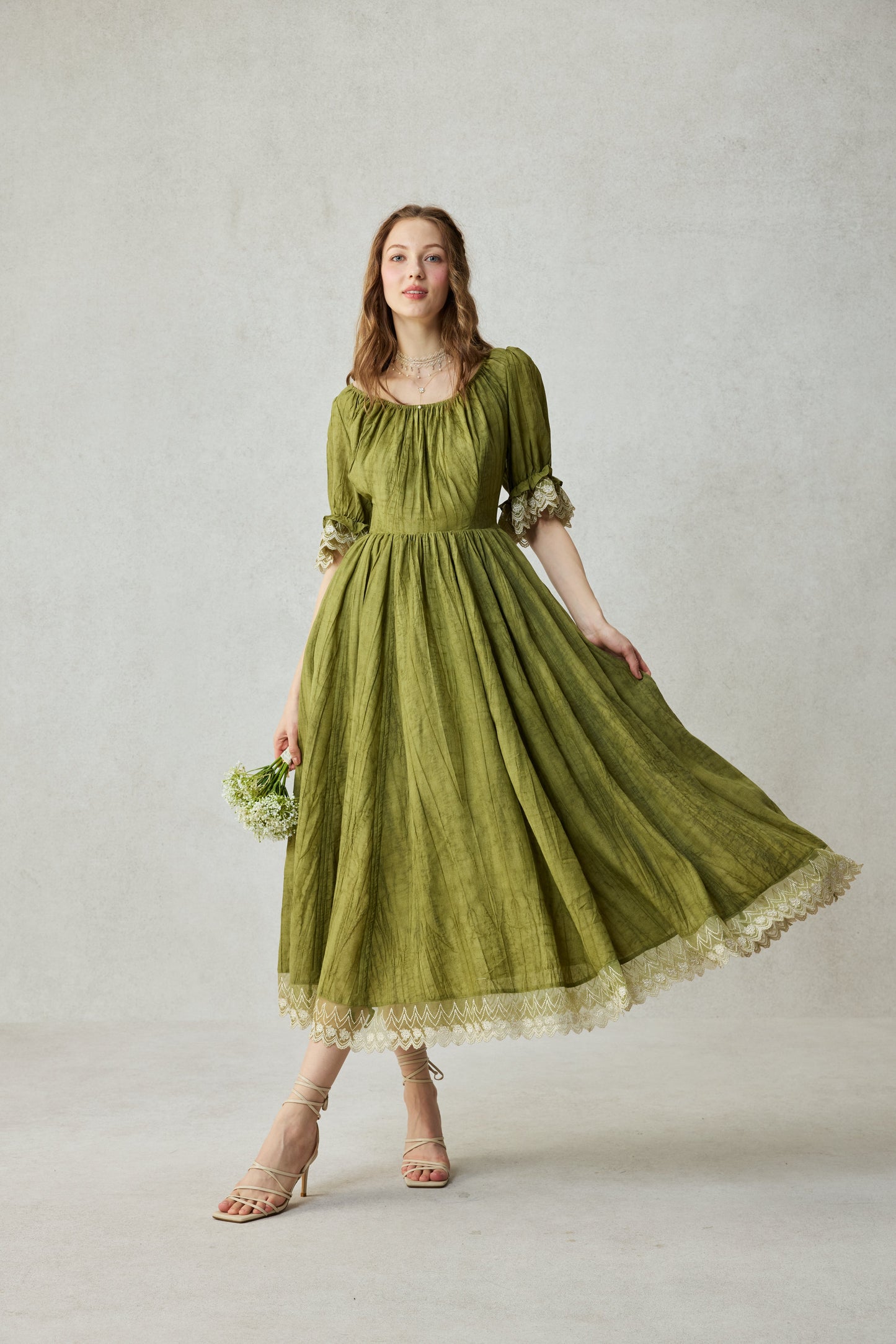 Elowen 27 | Lace velvet dress gown ( 2 way to wear )