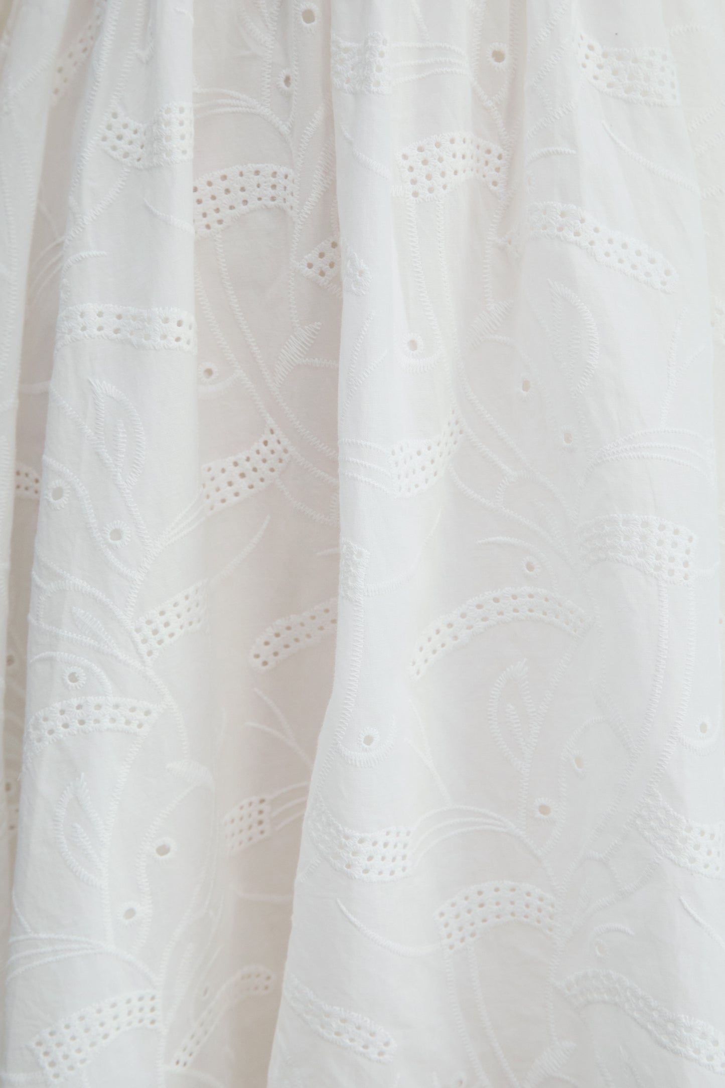 Loveliest Looks White Floral Embroidery Belted Mini Dress