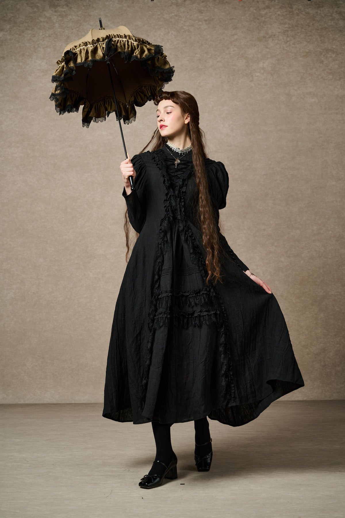 Elizabeth 15 | Victorian Linen Dress