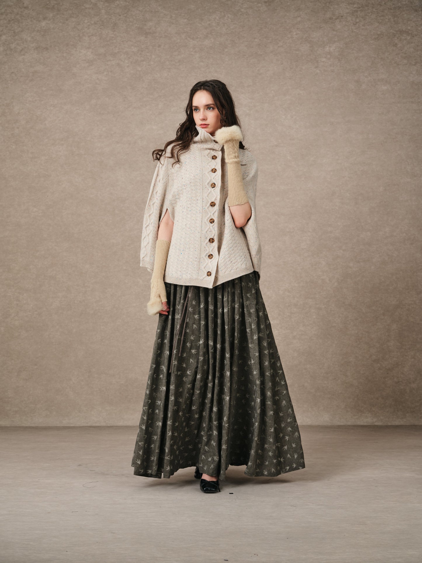 Anis 23 | Lace-up Jacquard Linen Corset Dress