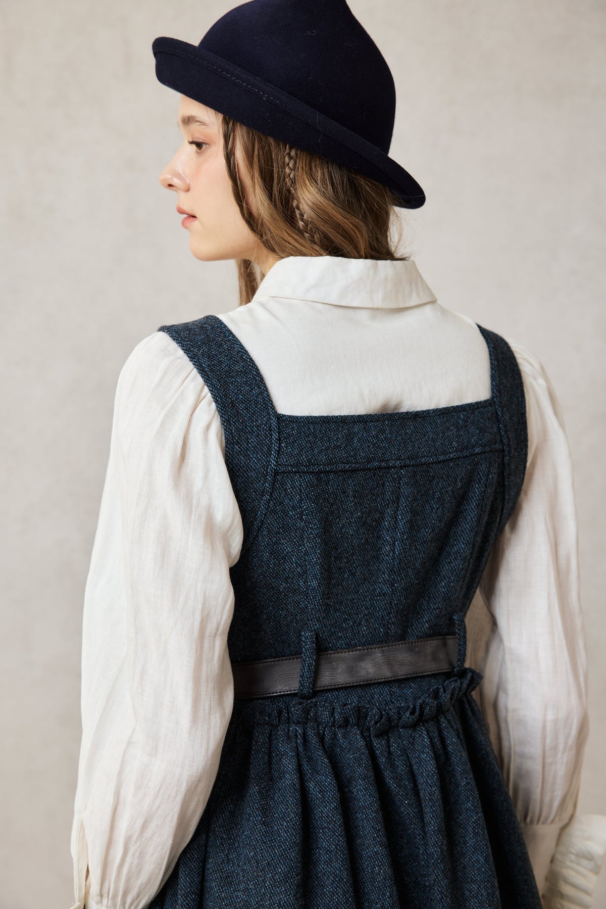Tess 31 |100% Wool Halter Dress