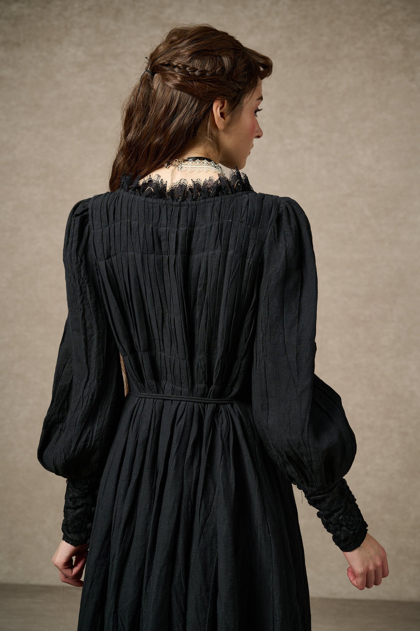 Josefina 19 | Dreamy Pleated Linen Dress Gown