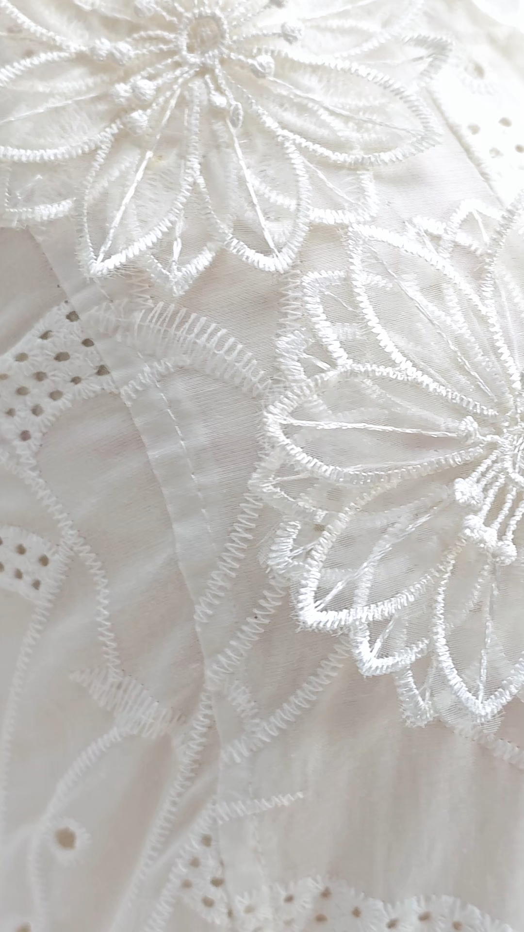 Loveliest Looks White Floral Embroidery Belted Mini Dress