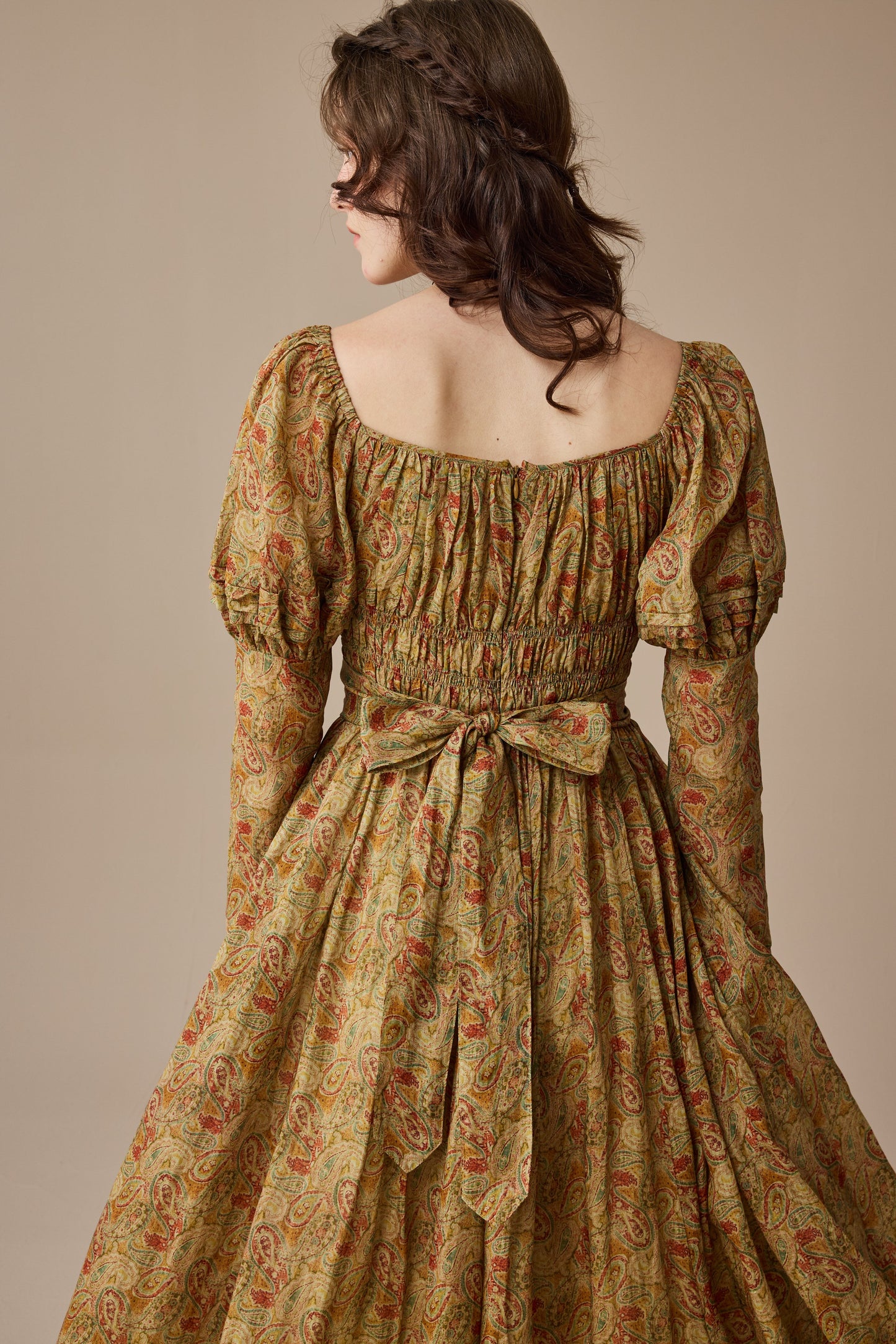Paisley 11 | Elegant Floral Linen Dress