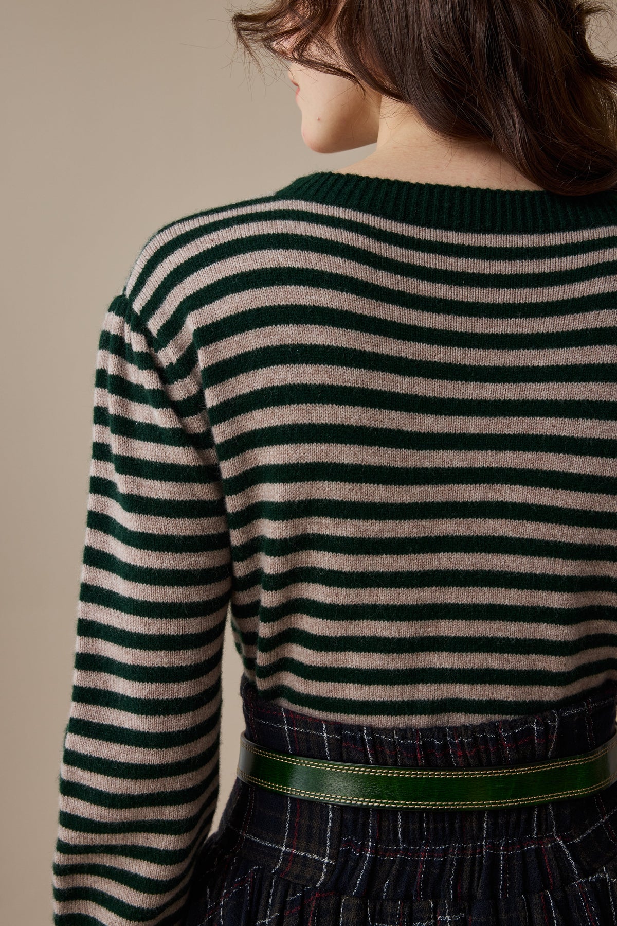 Oxford 13|100% wool classic striped pullover jumper