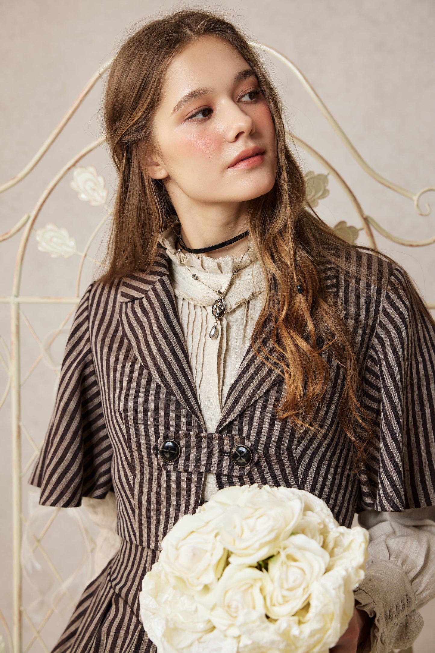 Clarise 22 | Retro Linen Skirt
