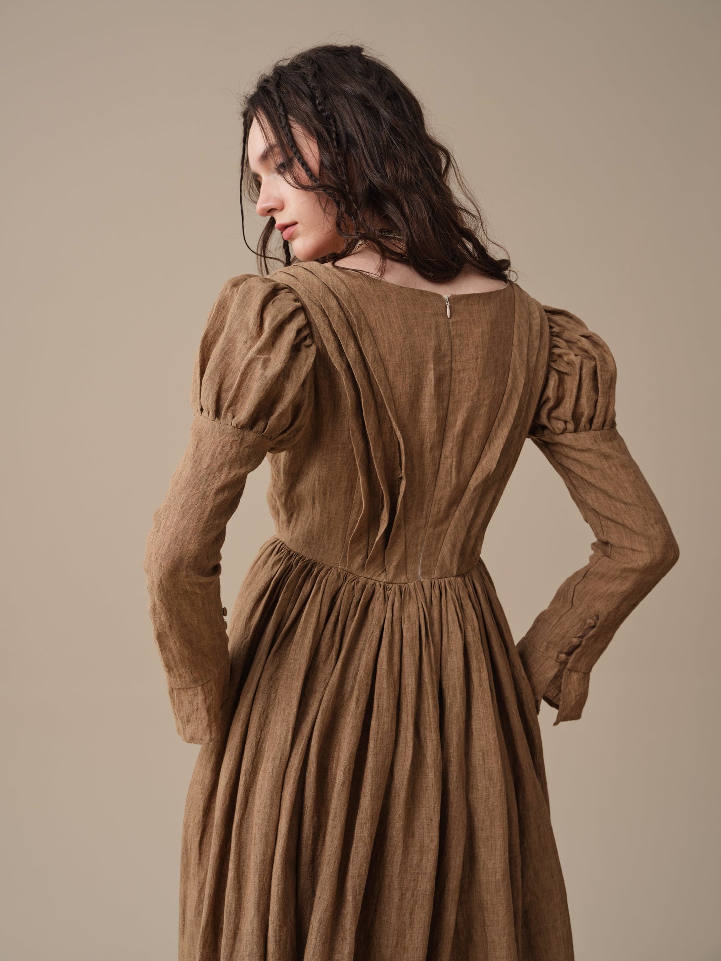 Madder 05 | Tailored Linen Corset Dress
