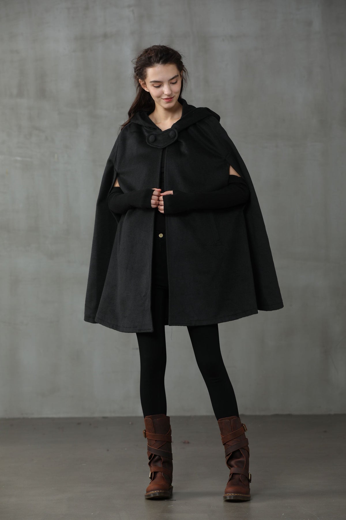 The New Yorker | Hooded Cashmere Cape