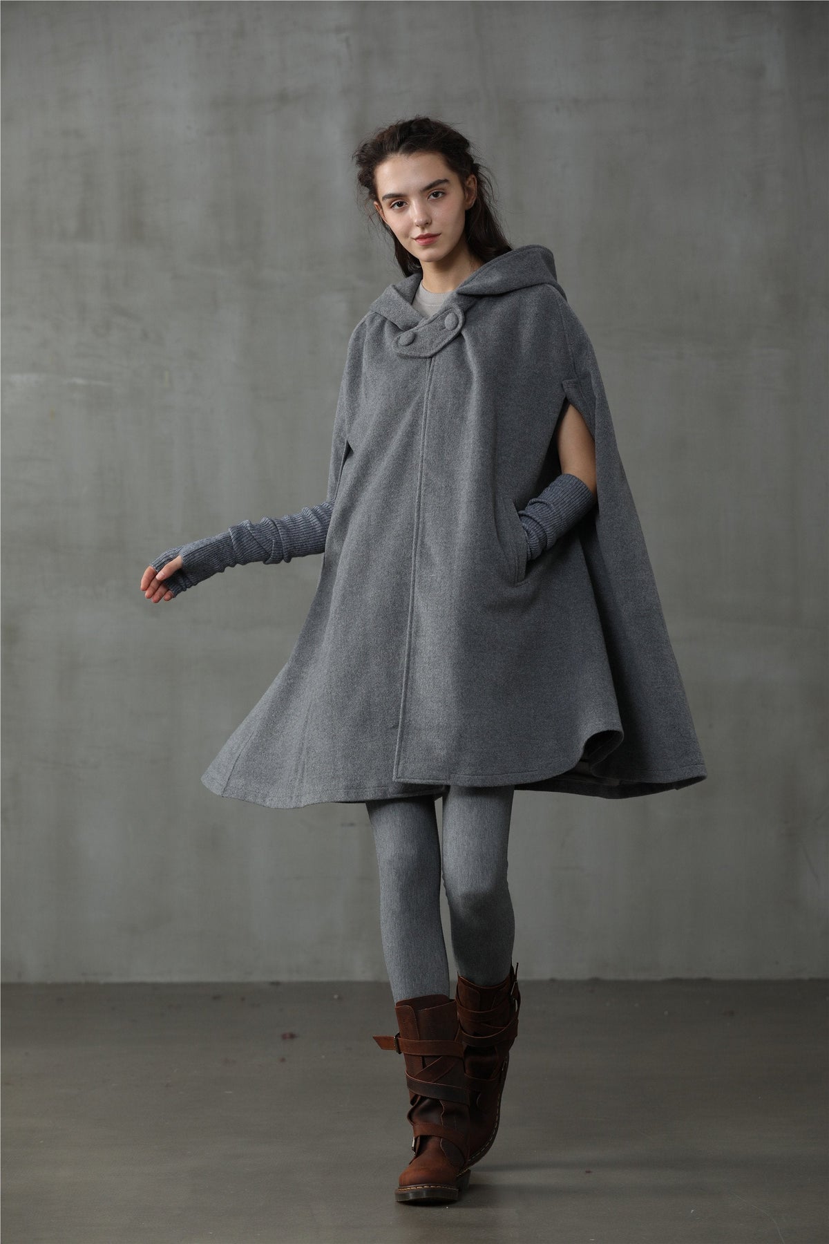 The New Yorker | Hooded Cashmere Cape