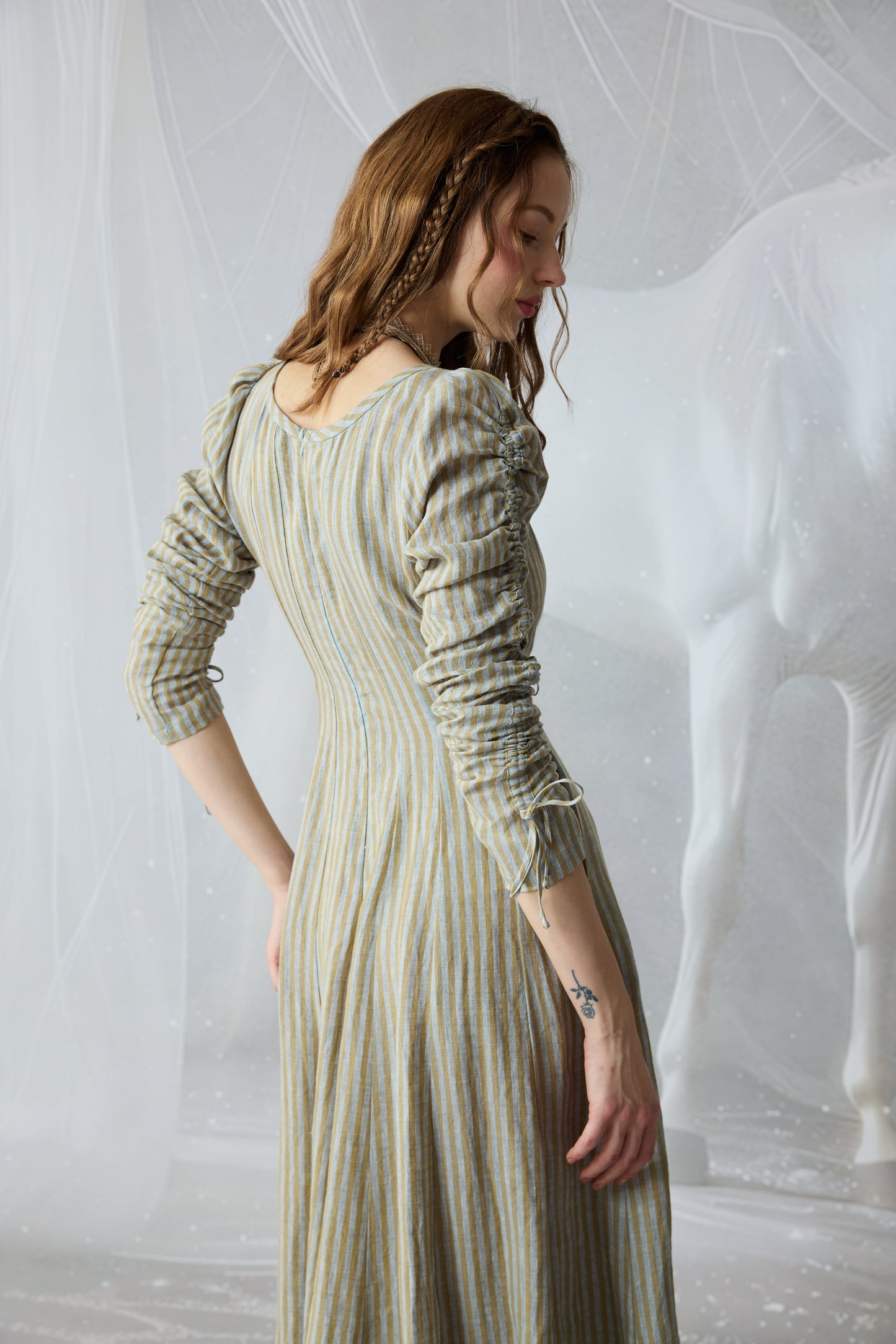 Crystal 17 | Victorian maxi linen dress
