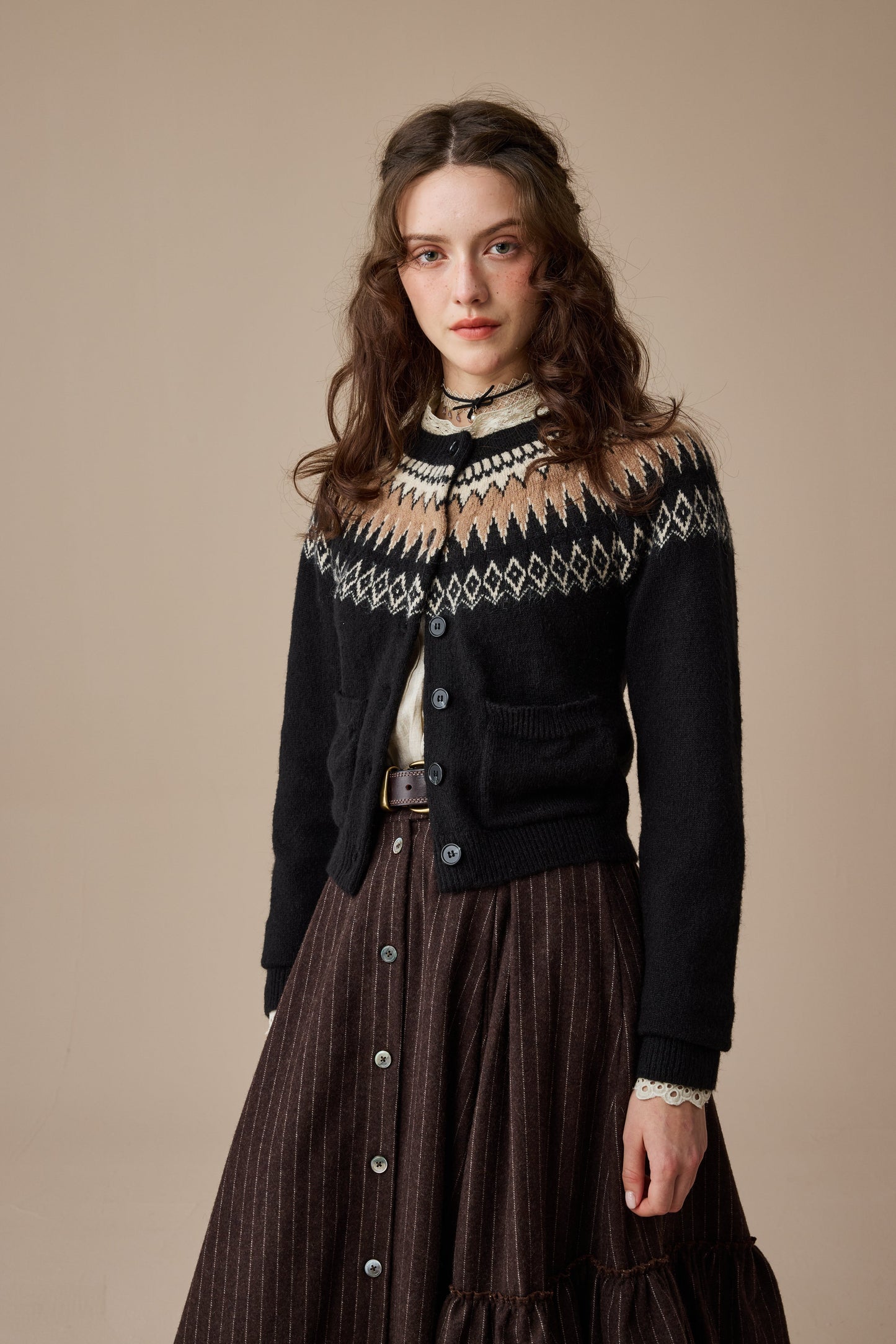 Heather 13 |Fair Isle knits Cardigan