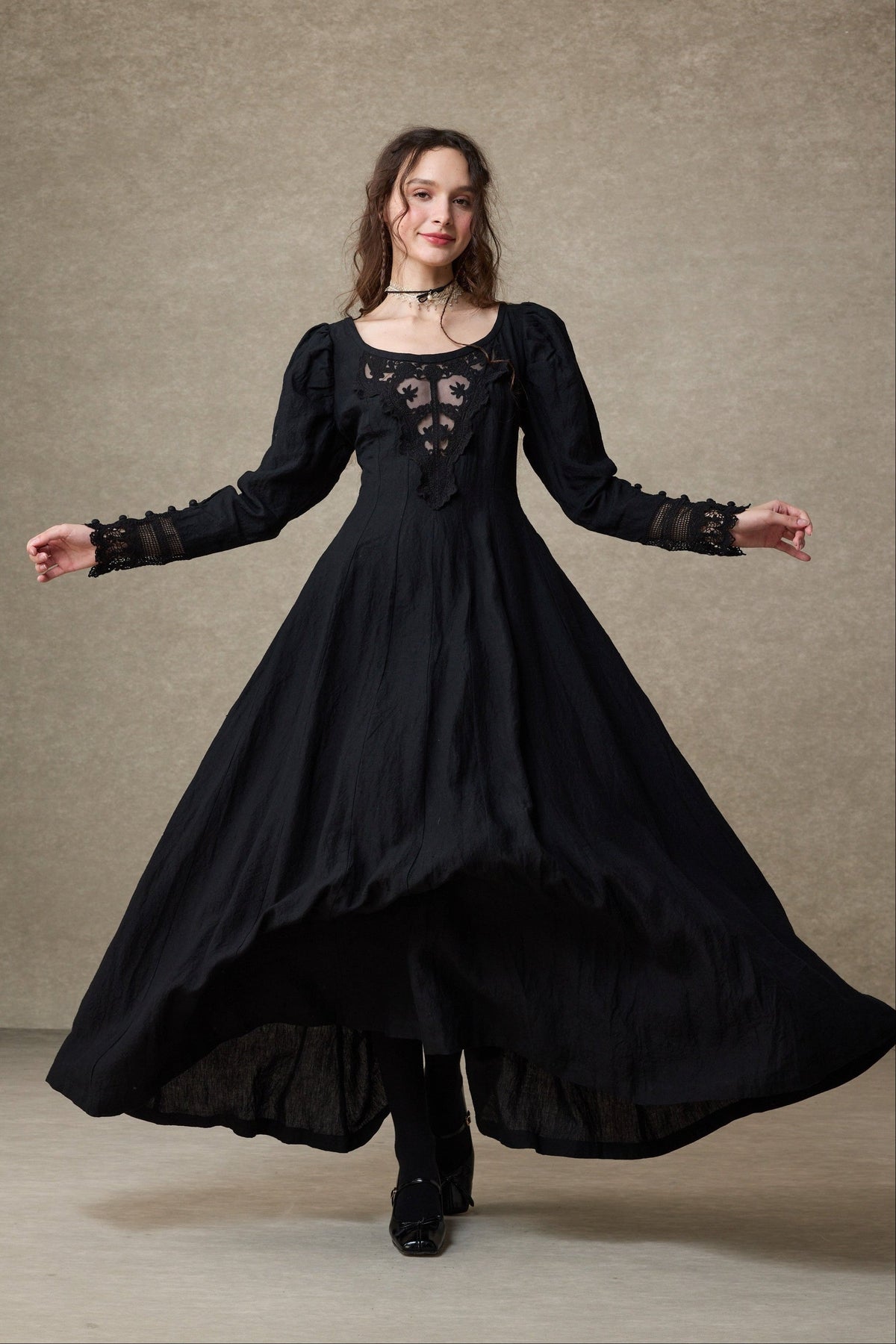 Azalea 23 | Linen Corset Evening Dress