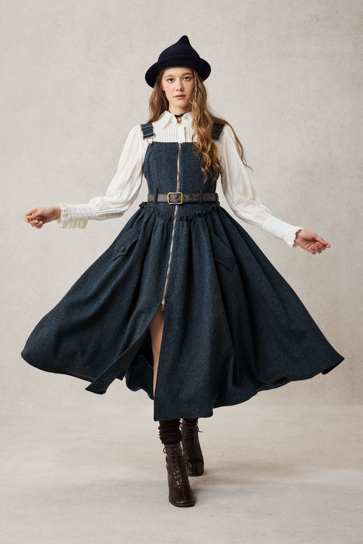 Tess 31 |100% Wool Halter Dress