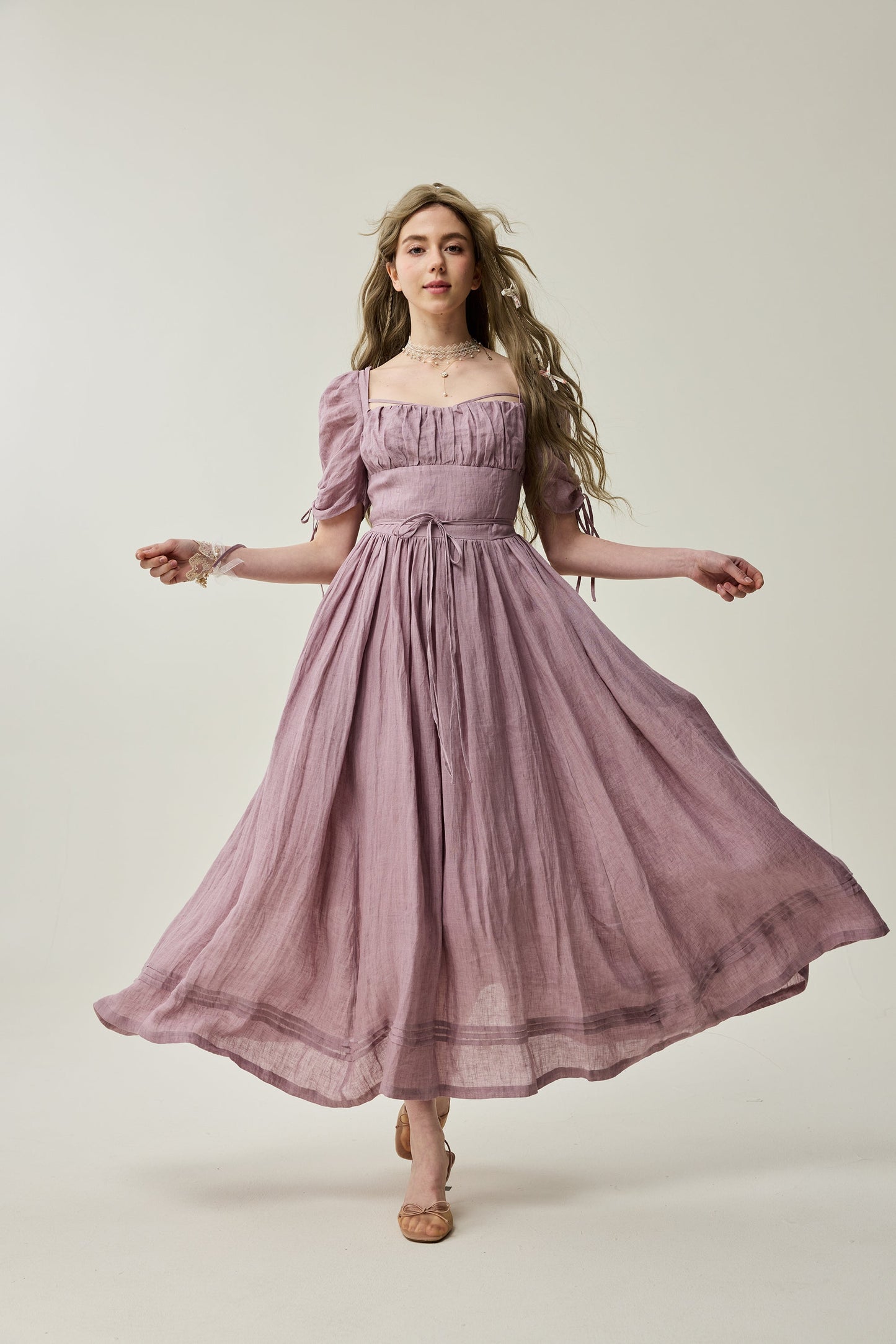 Monette 27 | Corset Linen Dress