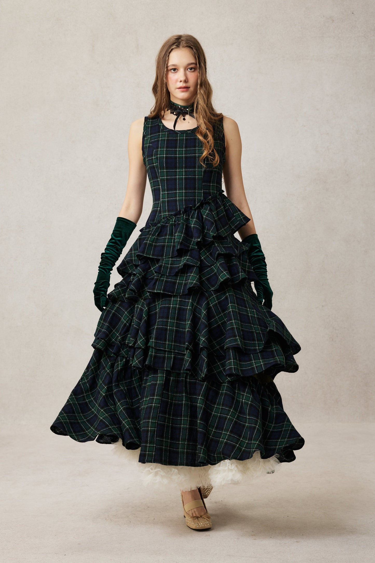 Offred 17 | 100% wool layered dress gown