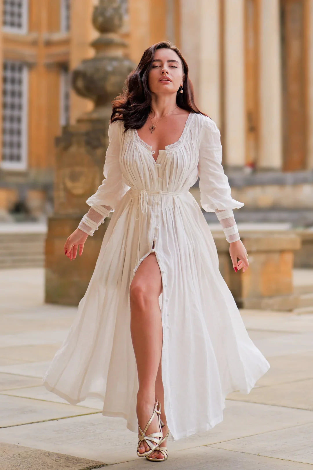 Josefina 19 | Dreamy Pleated Linen Dress Gown