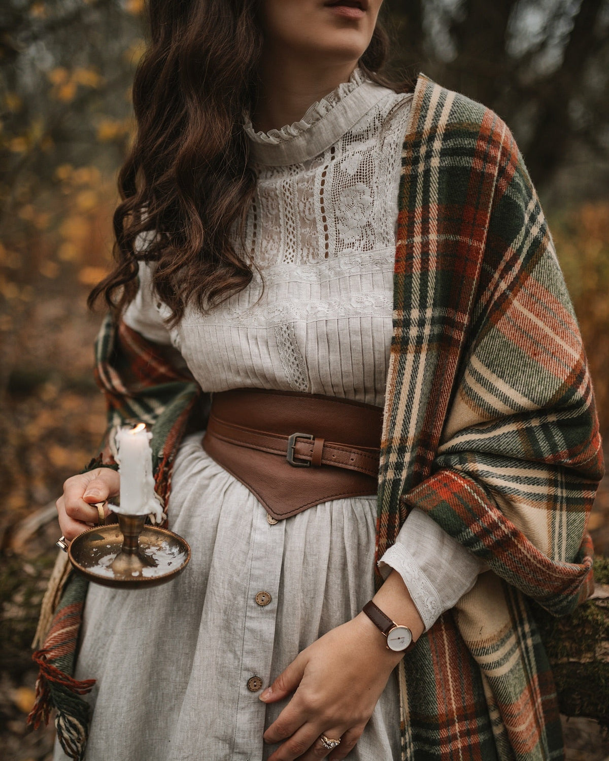 Dorothy 27 | Ruffled maxi linen skirt