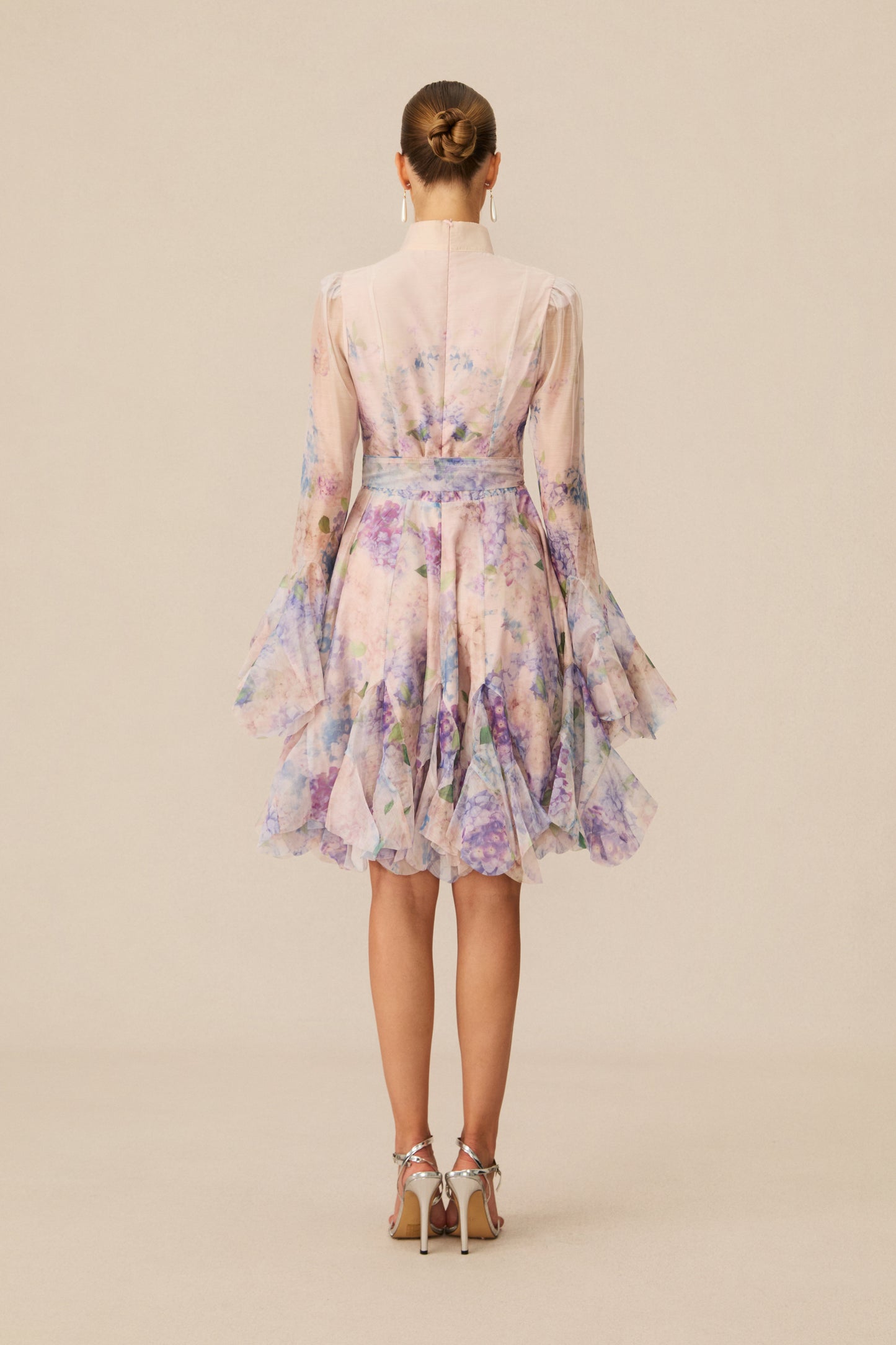 Lana Floral Print Flared Mini Dress