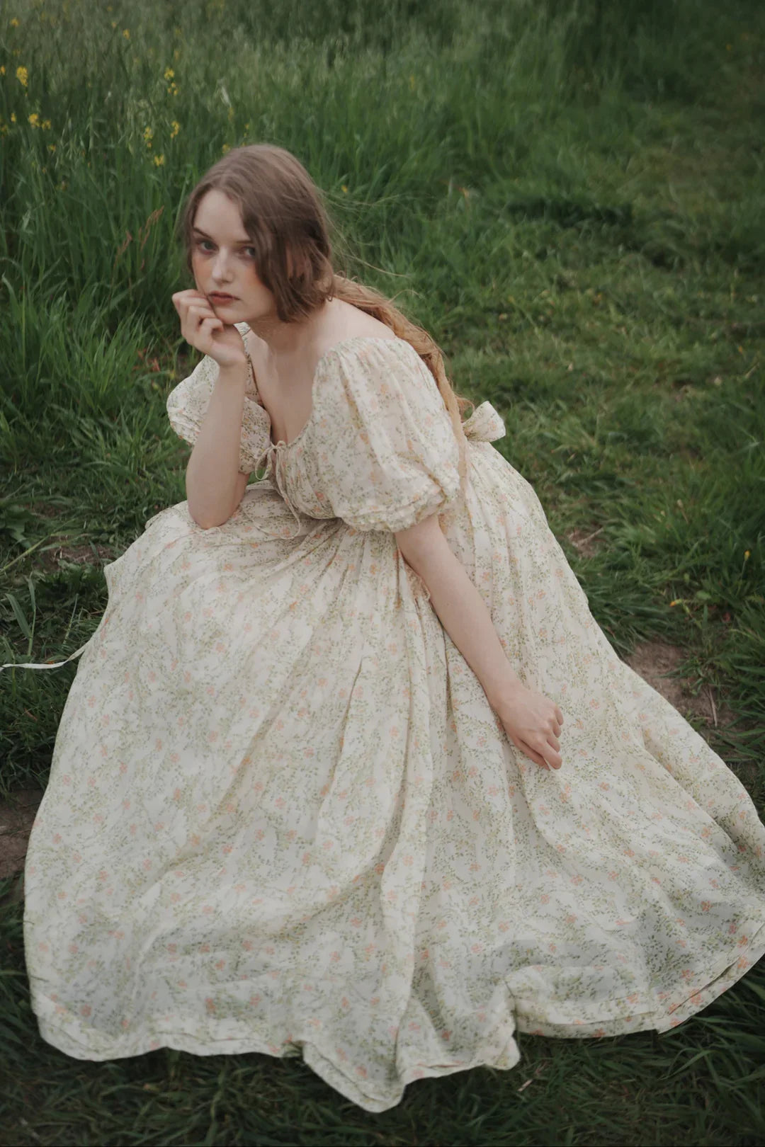 Alice 19 | Floral linen dress