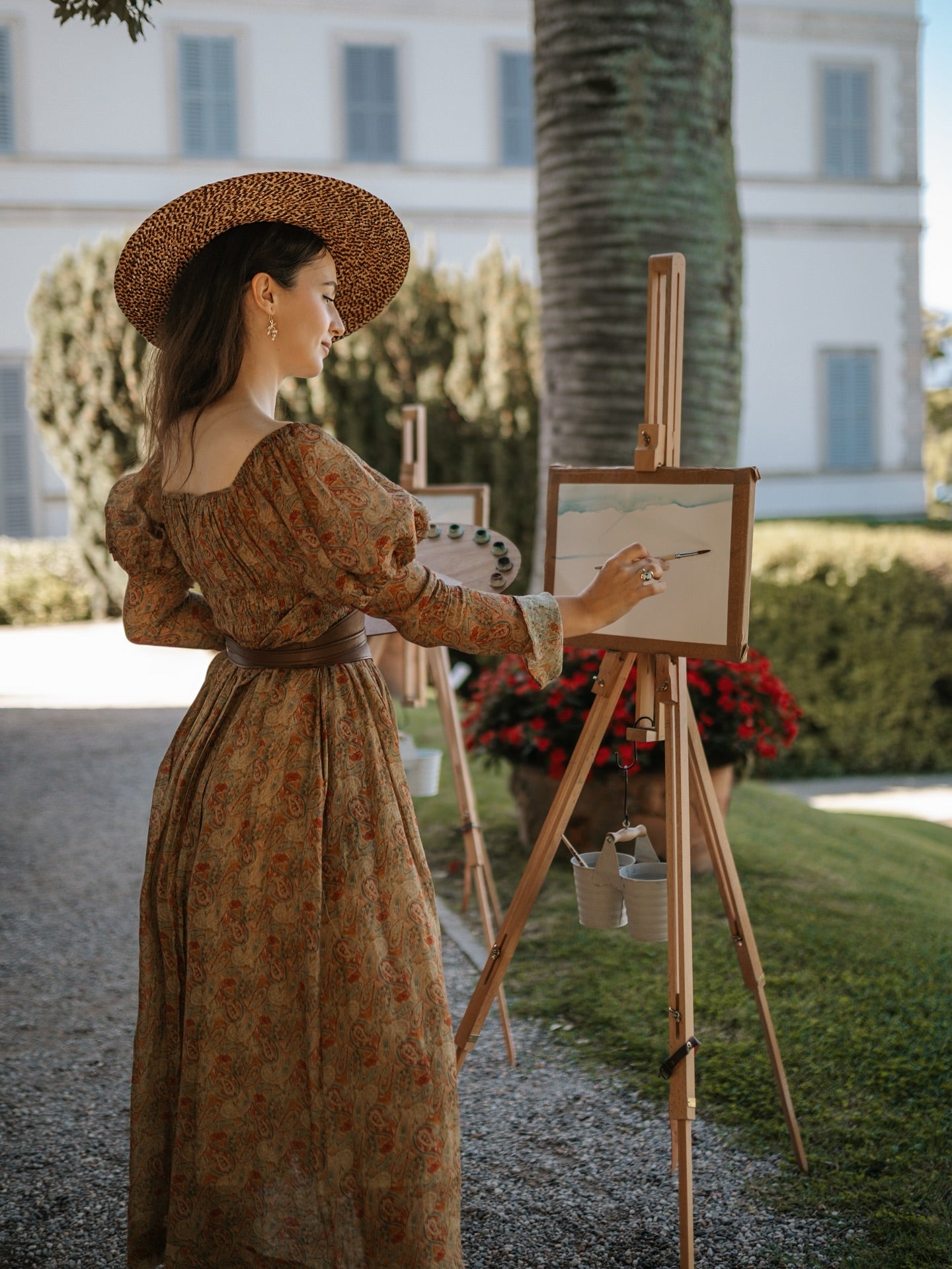 Paisley 11 | Elegant Floral Linen Dress