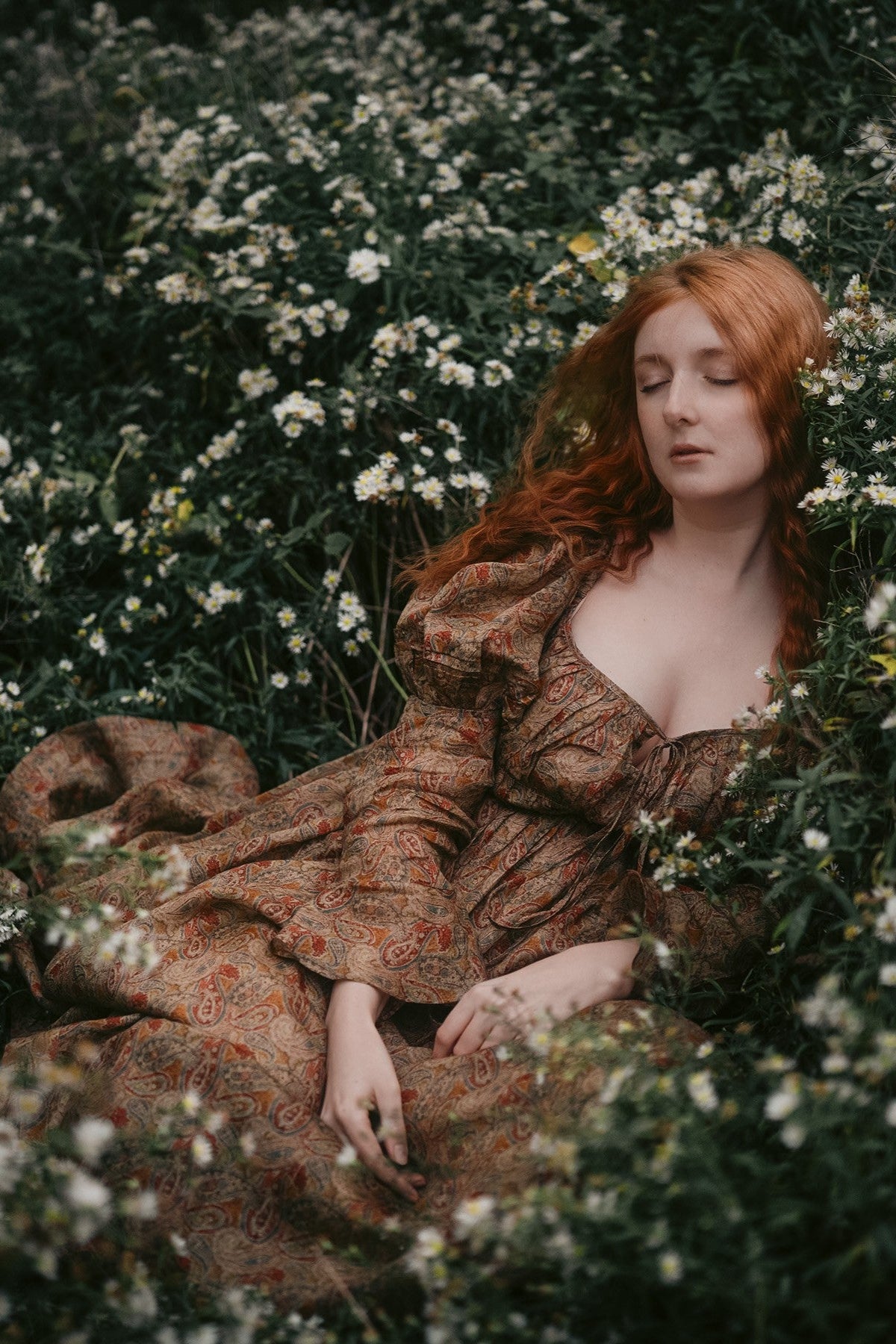 Paisley 11 | Elegant Floral Linen Dress