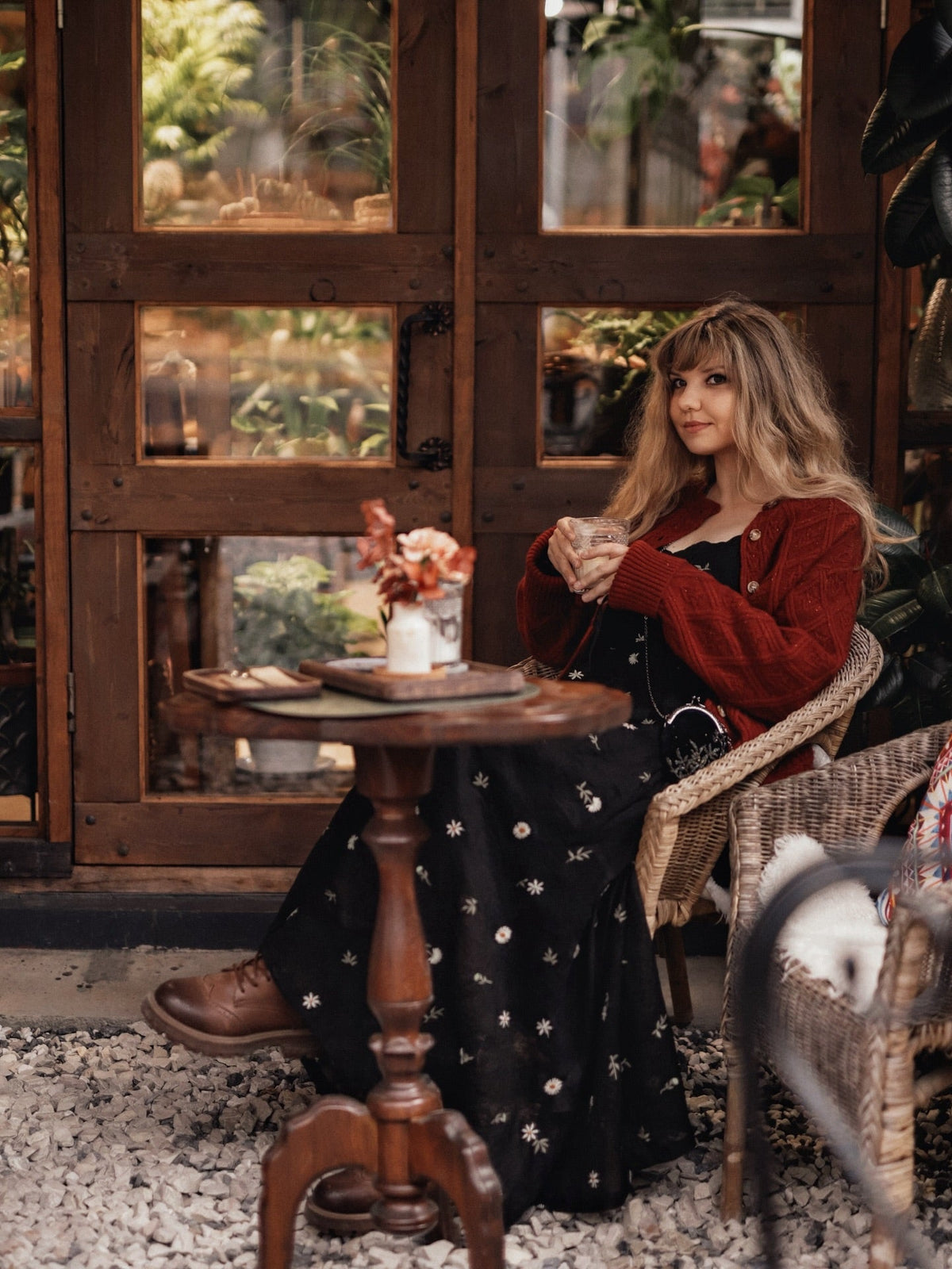 Phoenix 24 | Embroidery Daisy Linen Dress