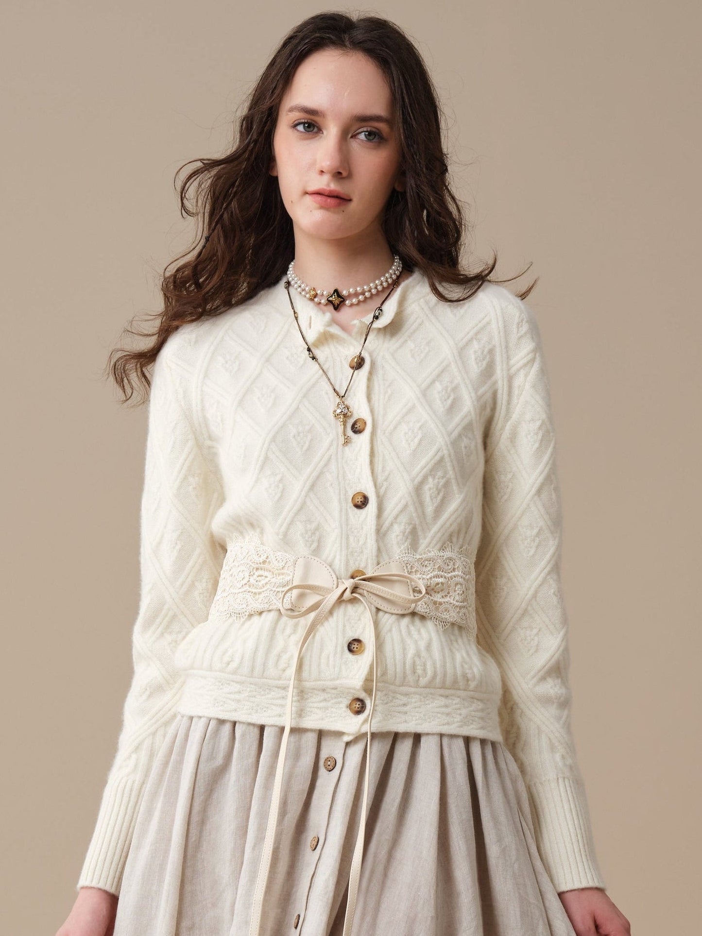 Flurry 17 | 100% Wool Sculptured Knitwear Cardigan