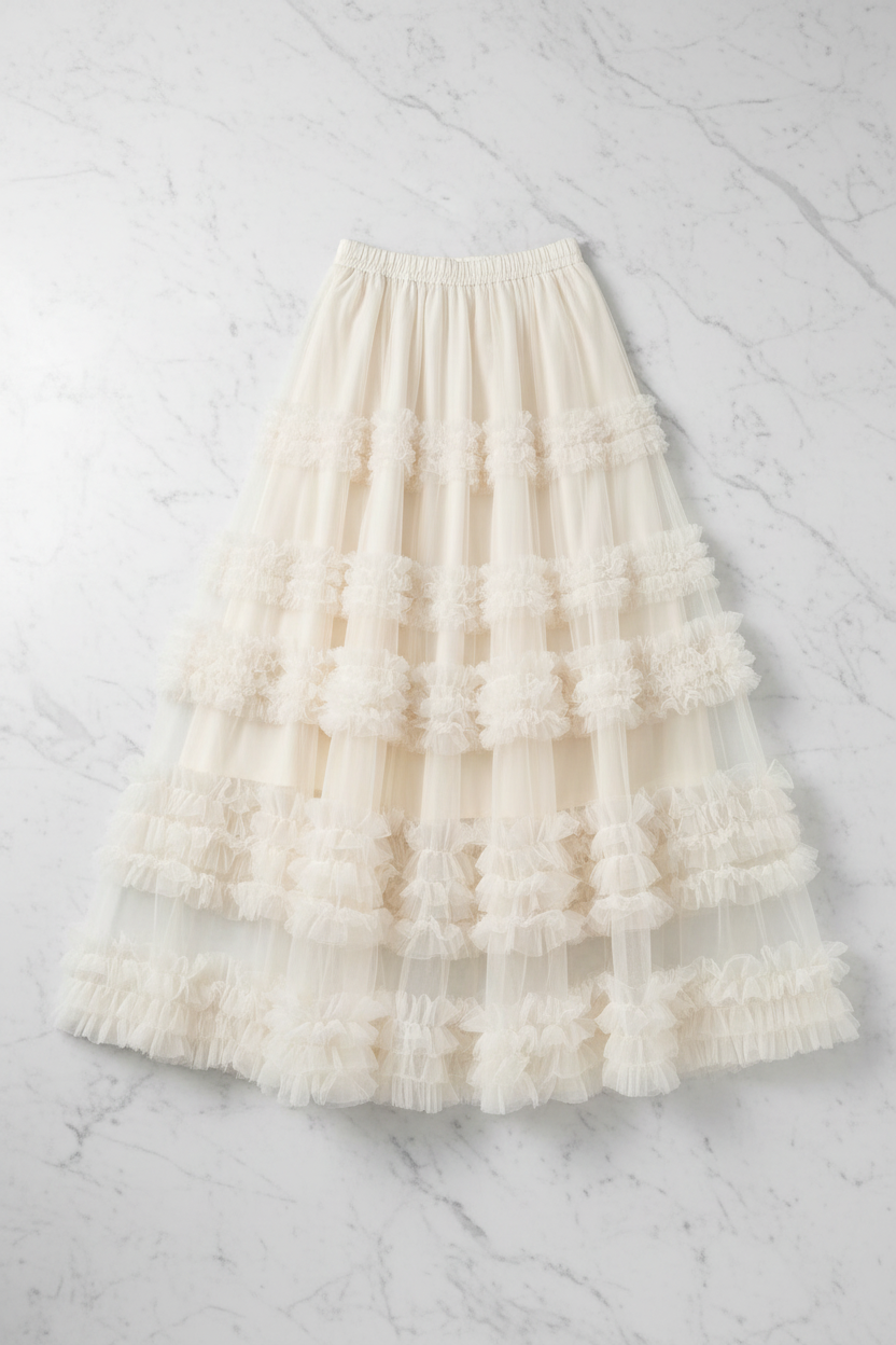 Lilypond 13 | 100% Wool Cable Knit Tiered Dress with scarf