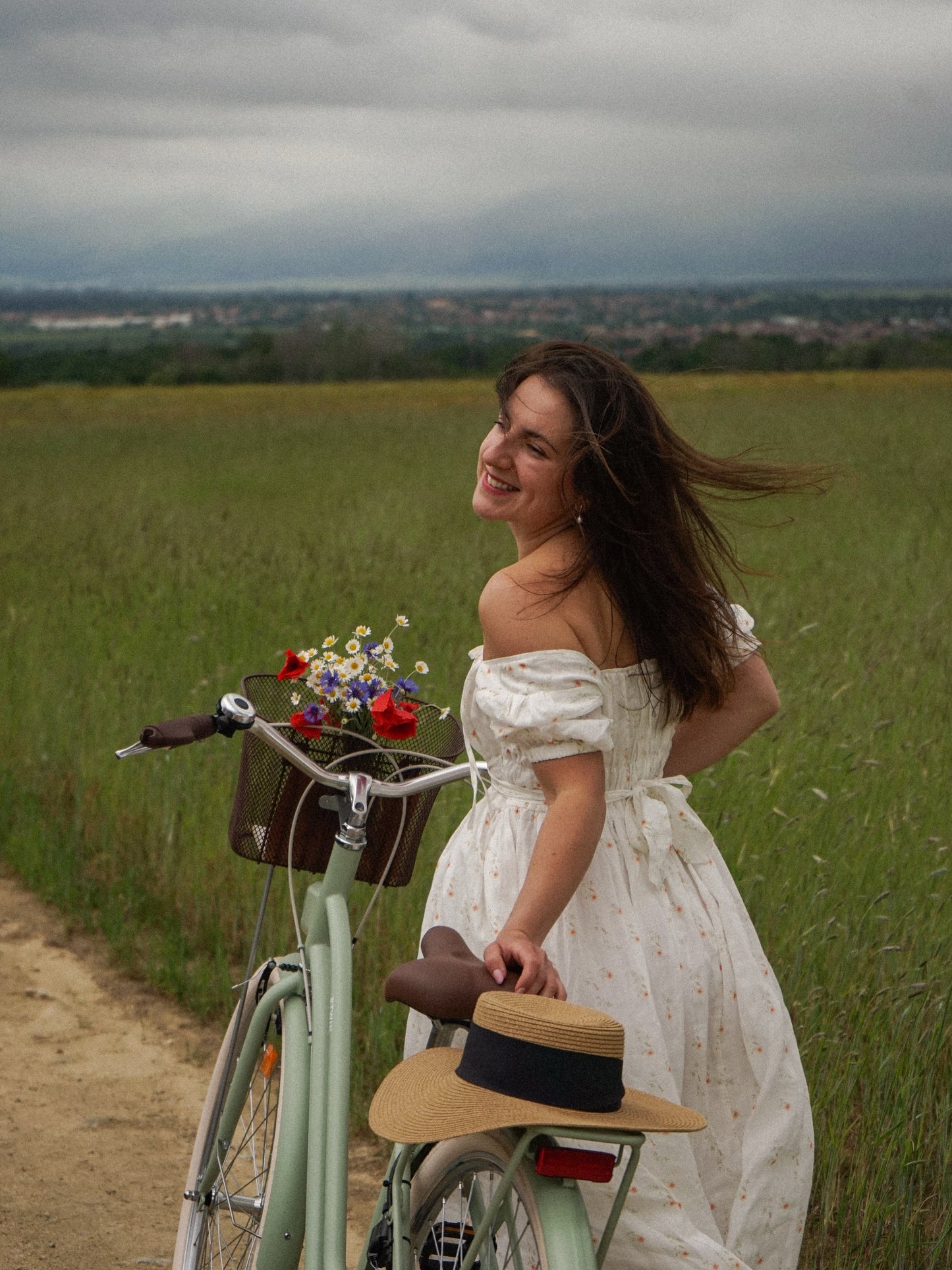 BERGAMOTE 20 |Floral Linen Dress