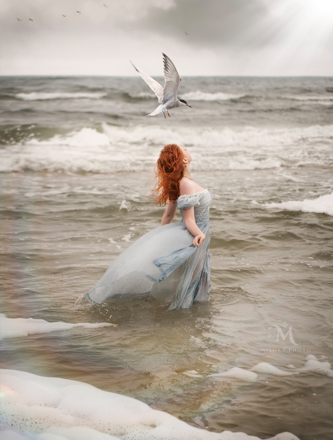 Monet Haze 26 | Fairy layered Linen Dress with pintucks