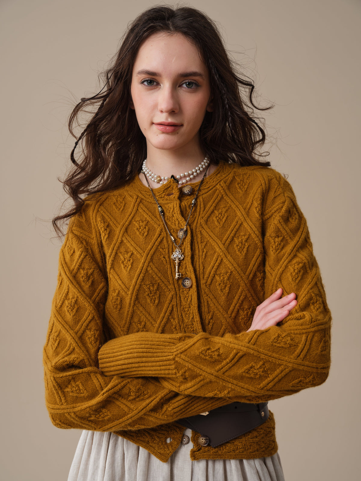 Flurry 17 | 100% Wool Sculptured Knitwear Cardigan