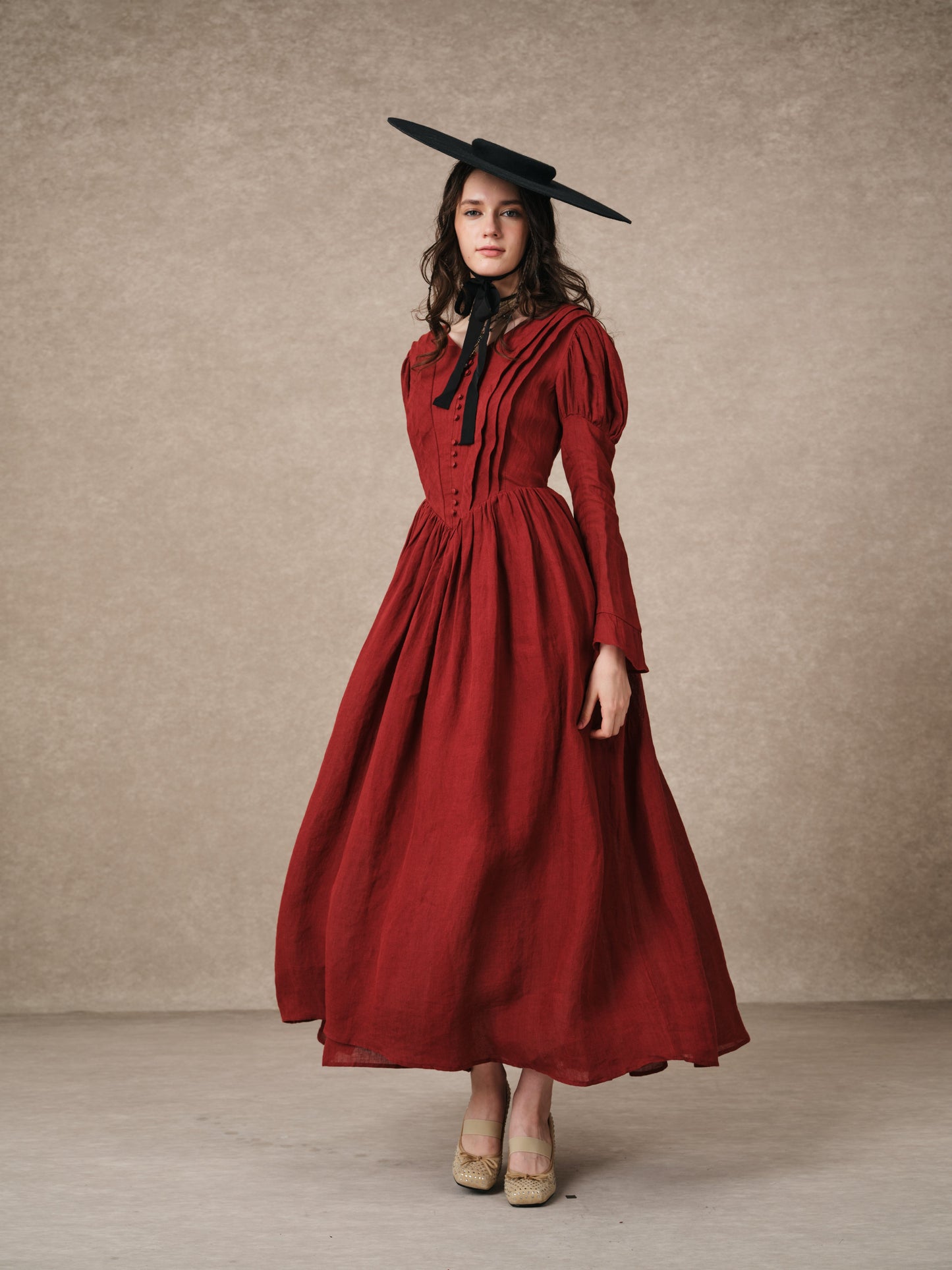 Madder 05 | Tailored Linen Corset Dress