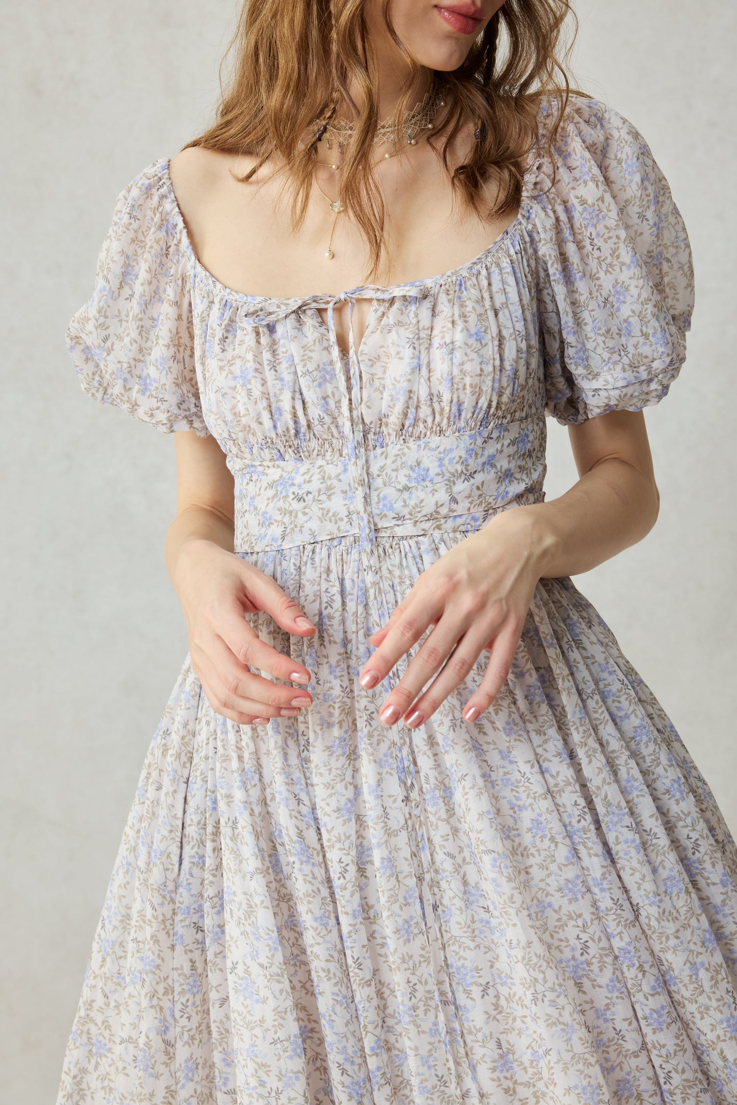 BERGAMOTE 20 |Floral Linen Dress