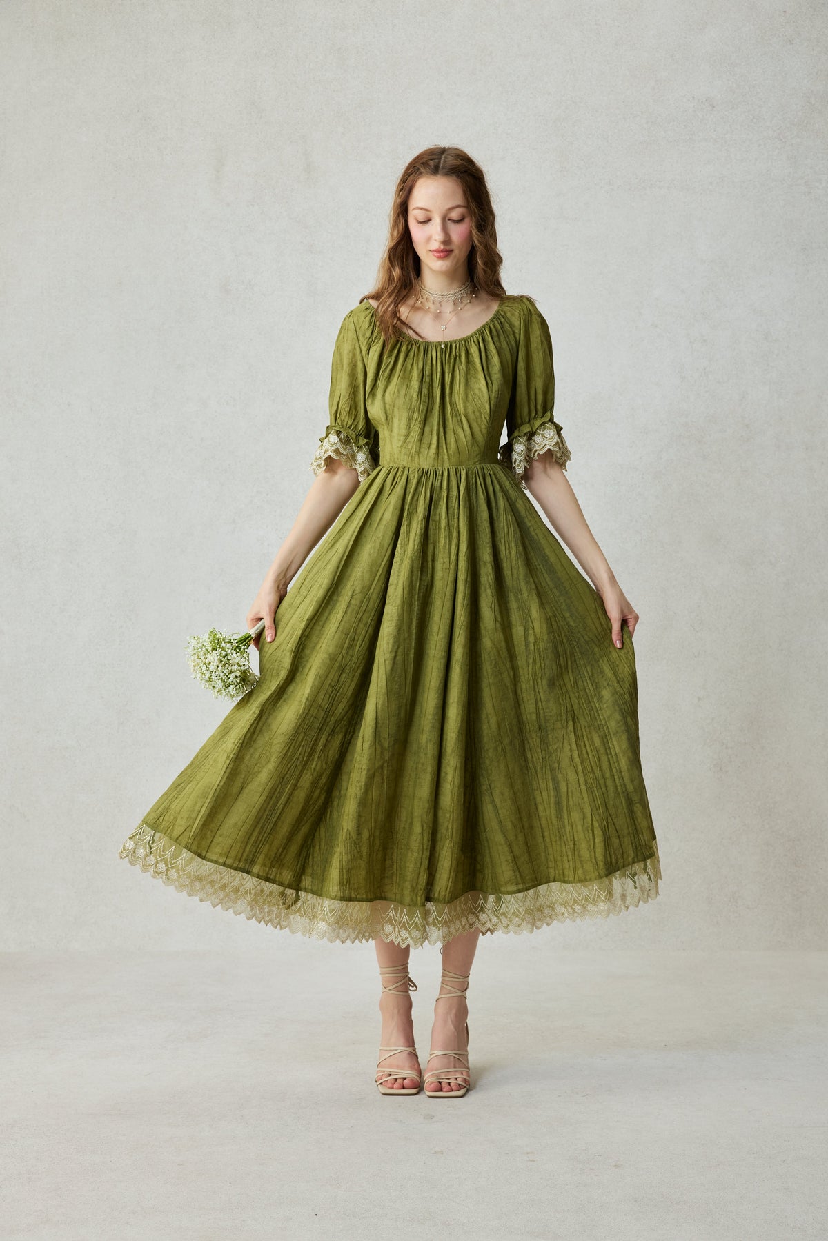 Elowen 27 | Lace velvet dress gown ( 2 way to wear )