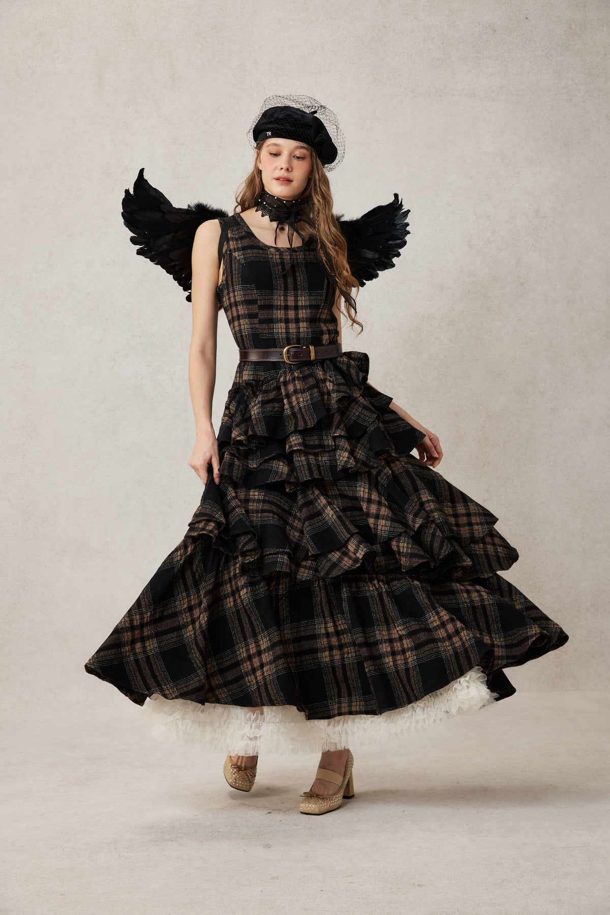 Offred 17 | 100% wool layered dress gown