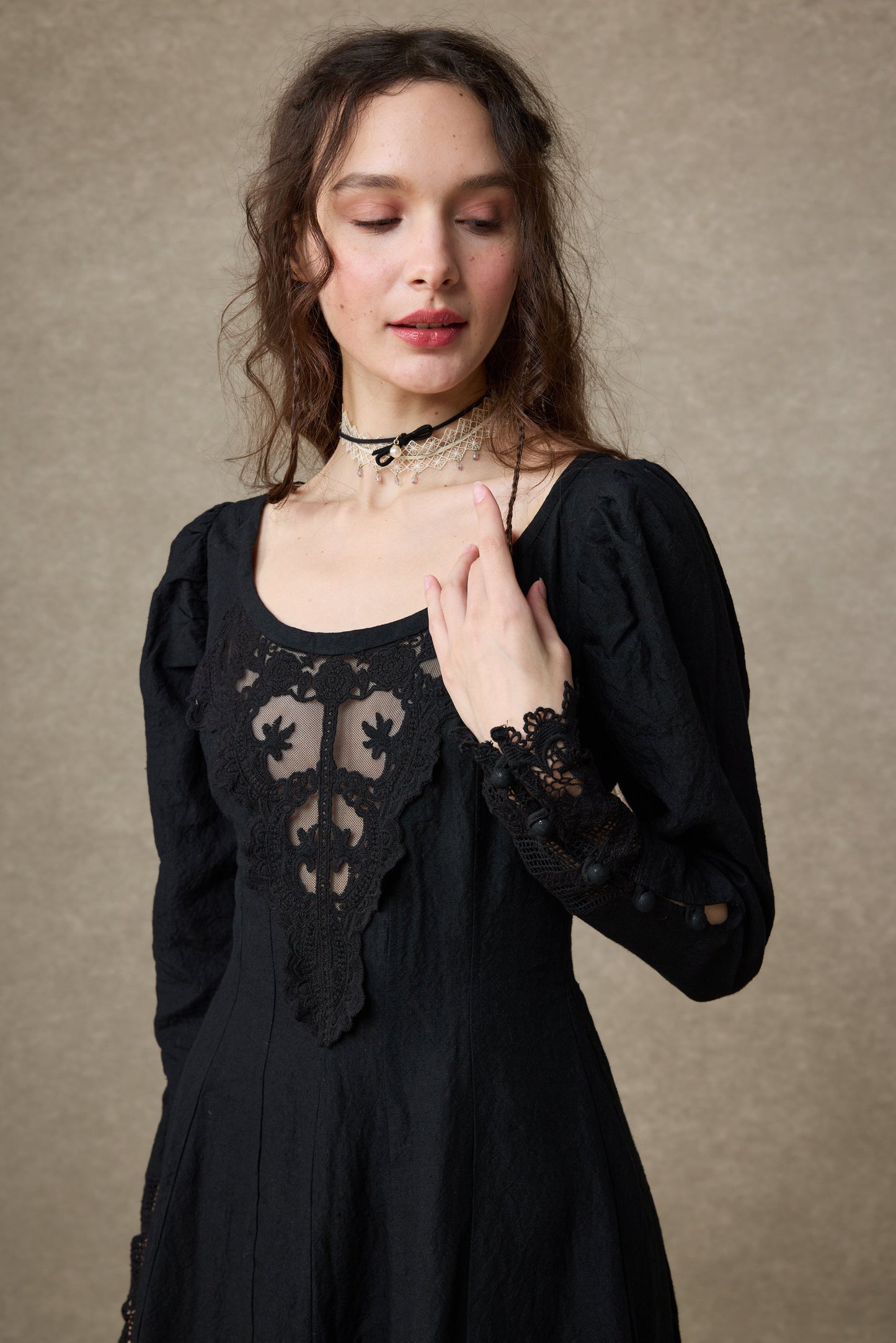 Azalea 23 | Linen Corset Evening Dress