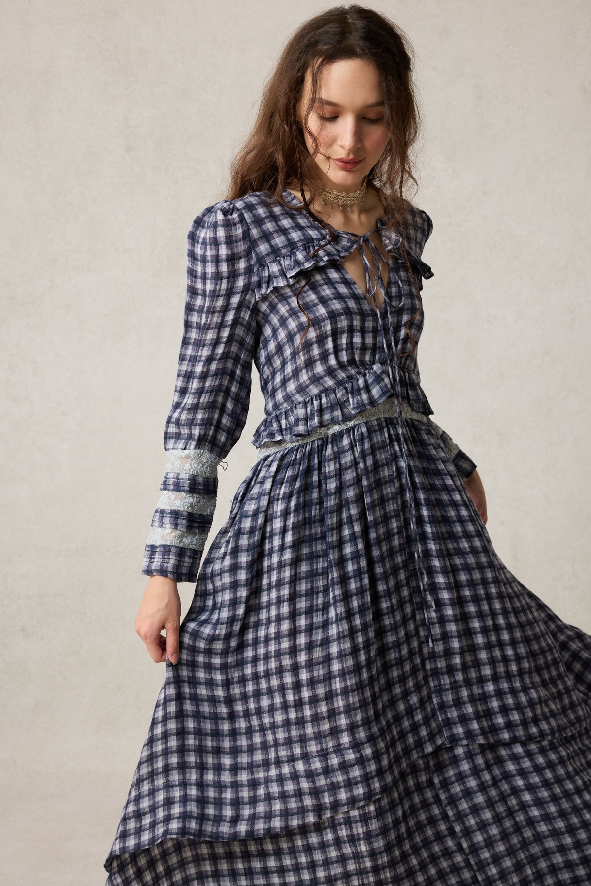 Rosewood 17 | Lace Linen Dress Gown