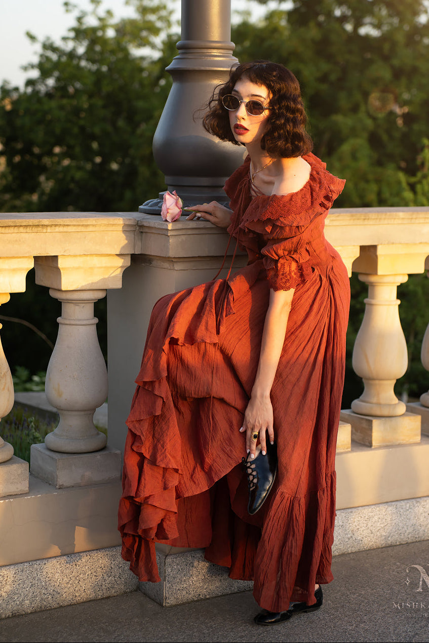 Dewdrops 16 | Maxi Linen Dress Gown