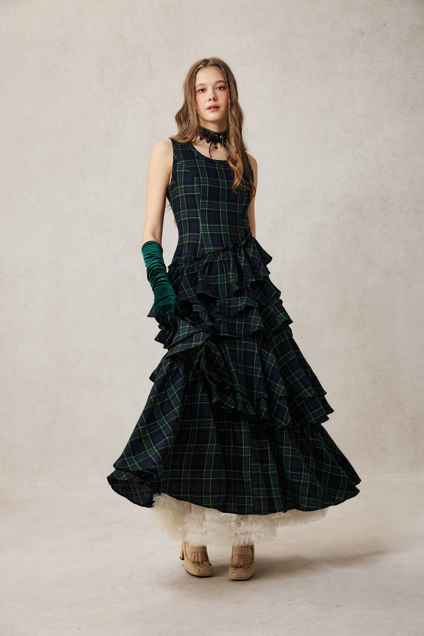 Offred 17 | 100% wool layered dress gown
