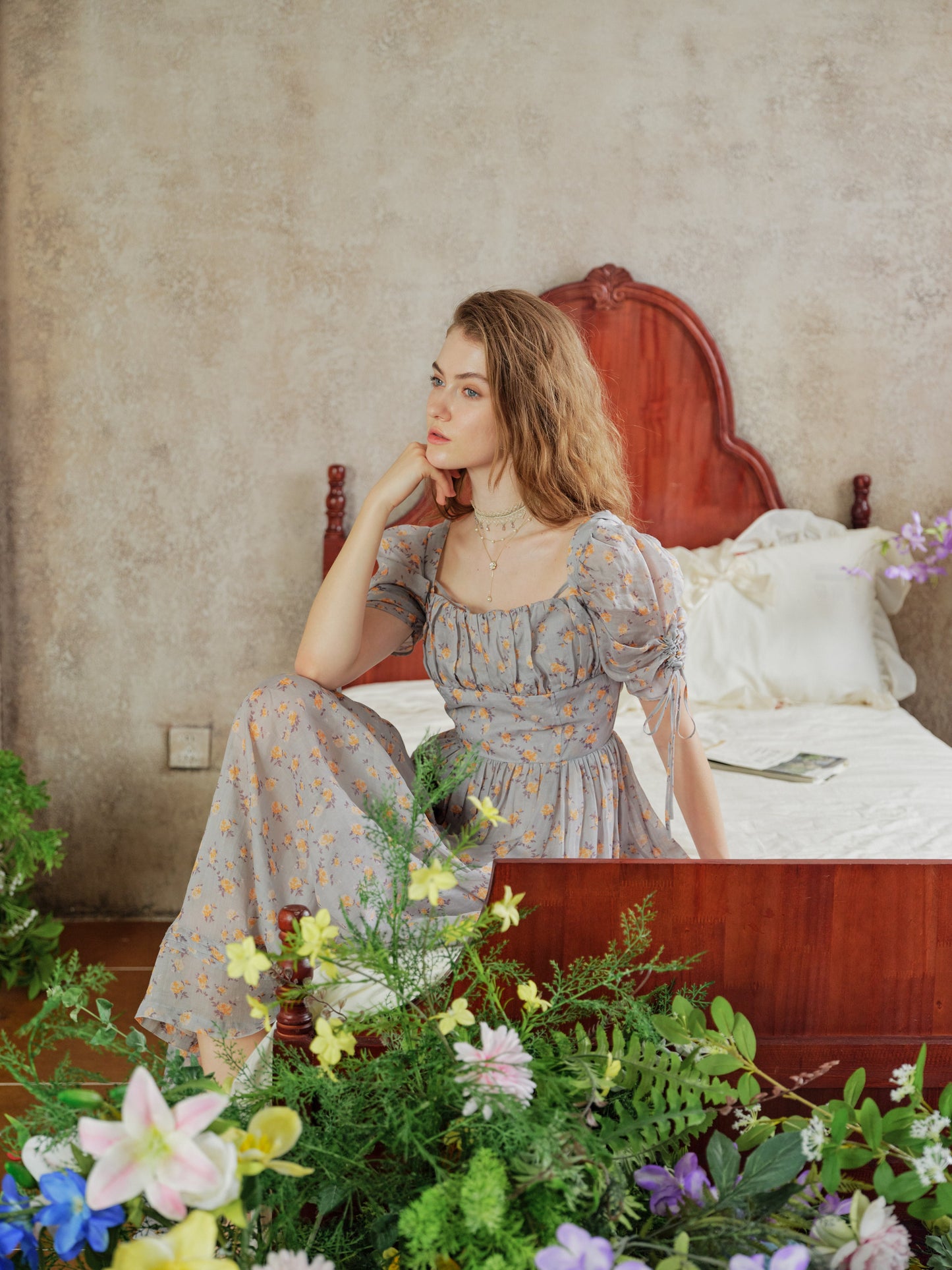 Monette 27 | Corset Linen Dress