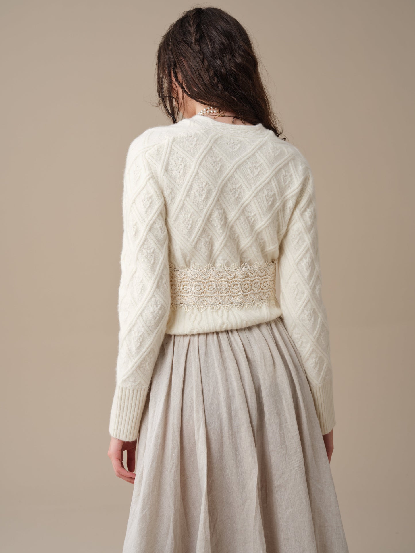 Flurry 17 | 100% Wool Sculptured Knitwear Cardigan