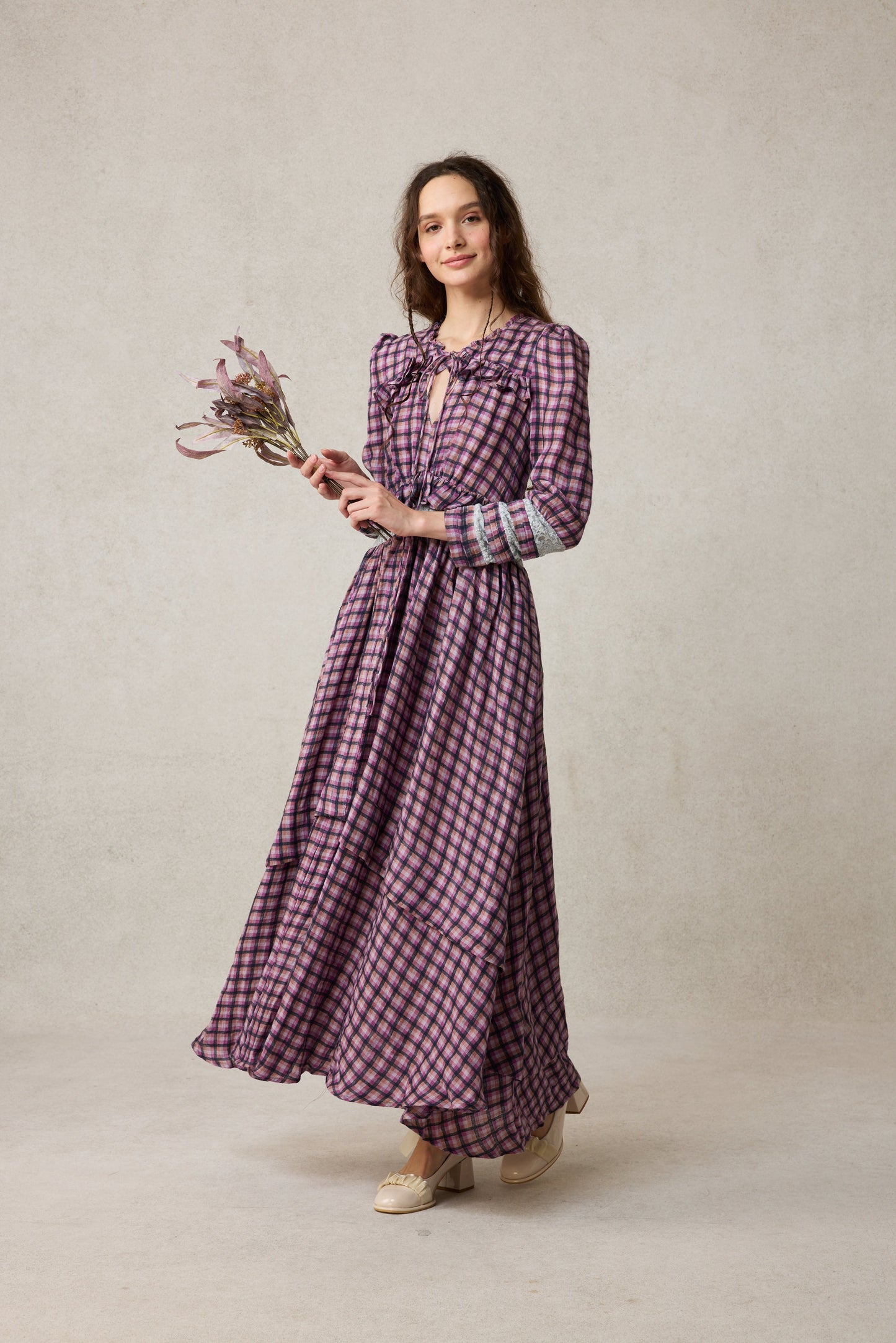 Rosewood 17 | Lace Linen Dress Gown
