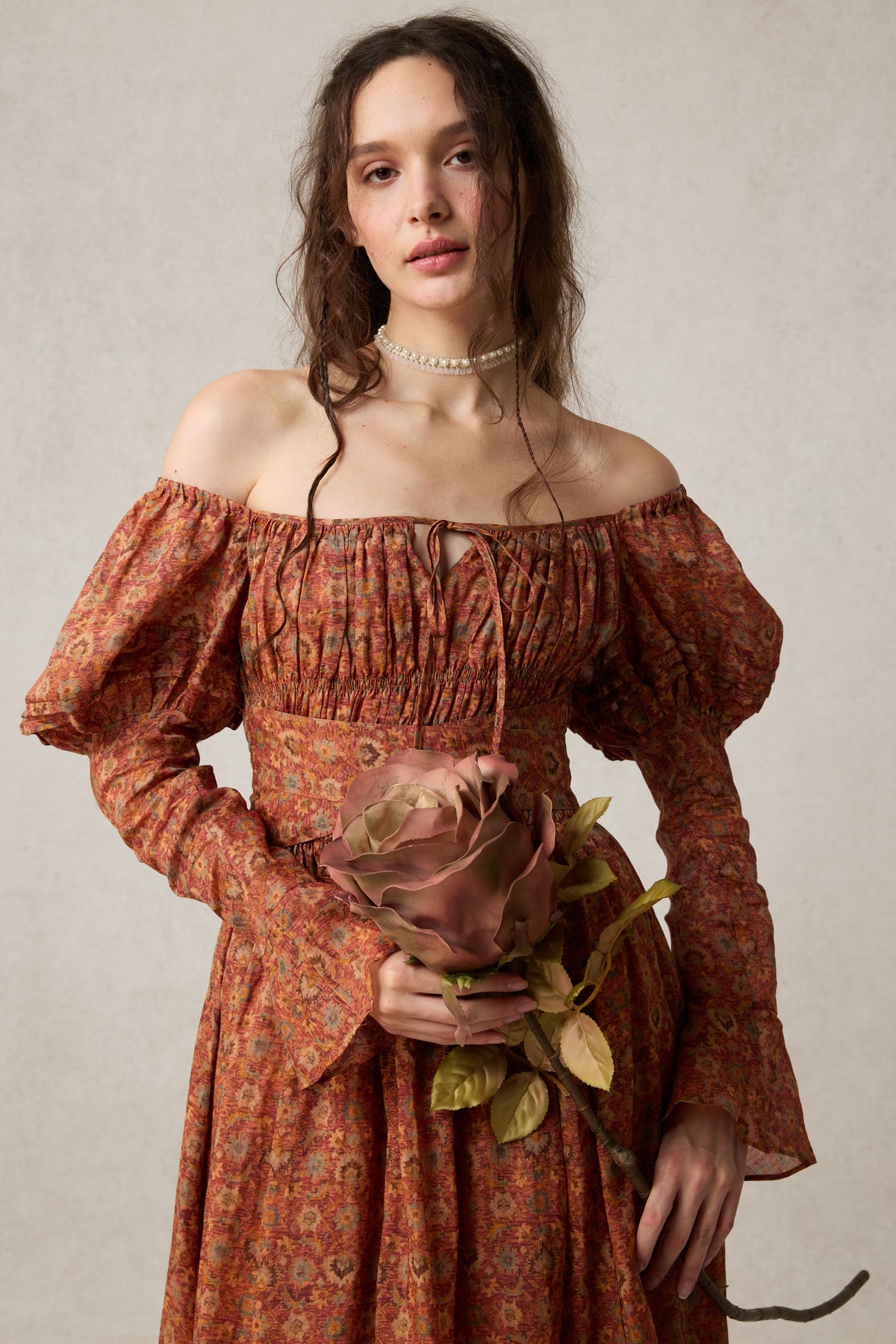 Paisley 11 | Elegant Floral Linen Dress