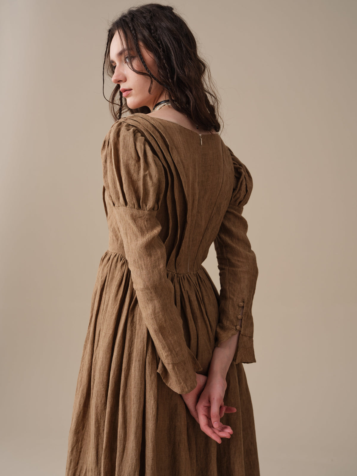 Madder 05 | Tailored Linen Corset Dress