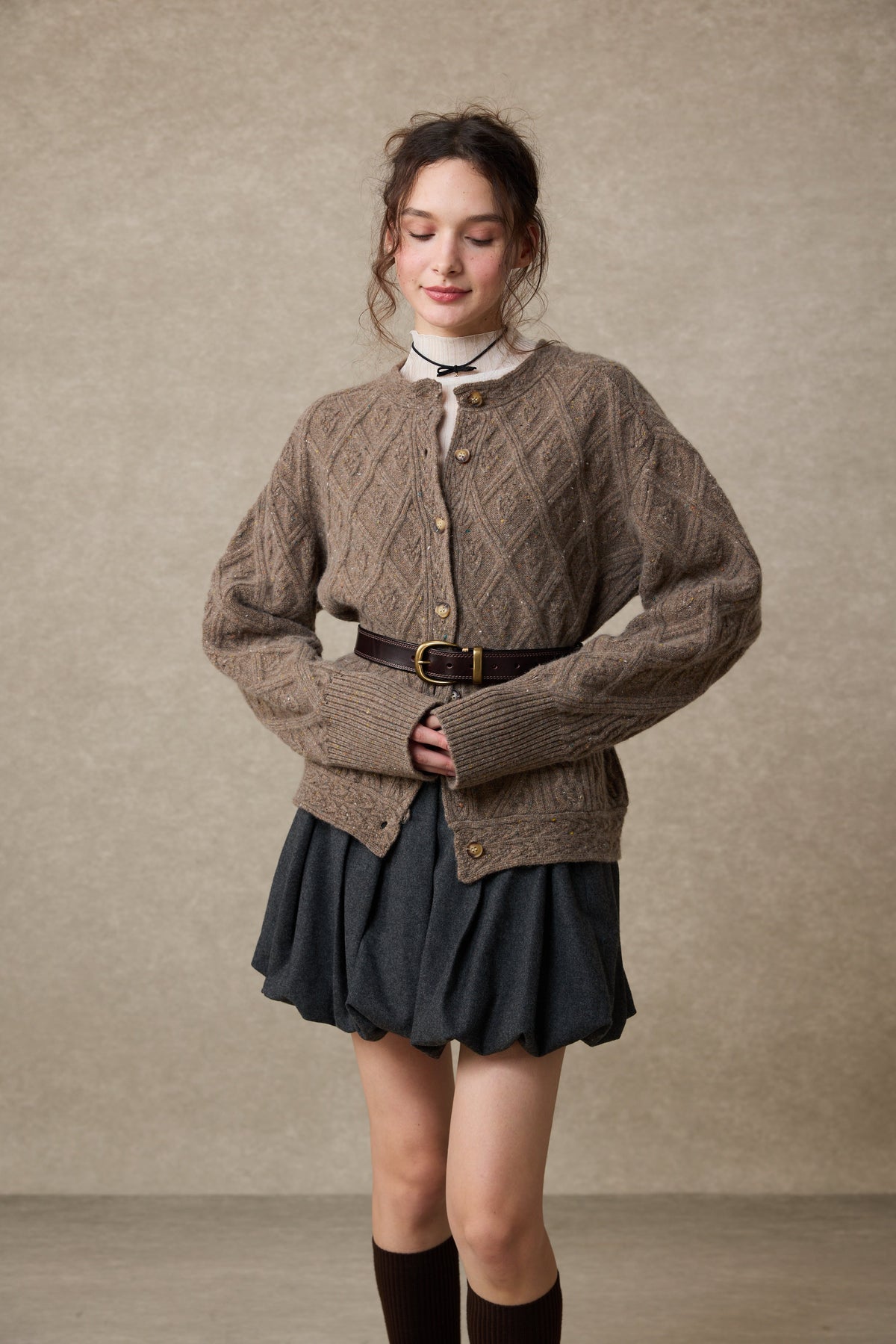 Flurry 17 | 100% Wool Sculptured Knitwear Cardigan