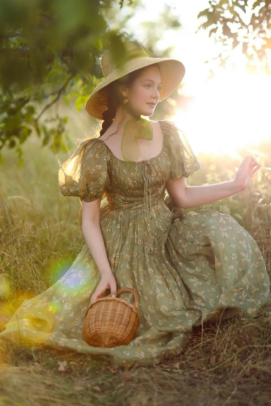 Alice 19 | Floral linen dress