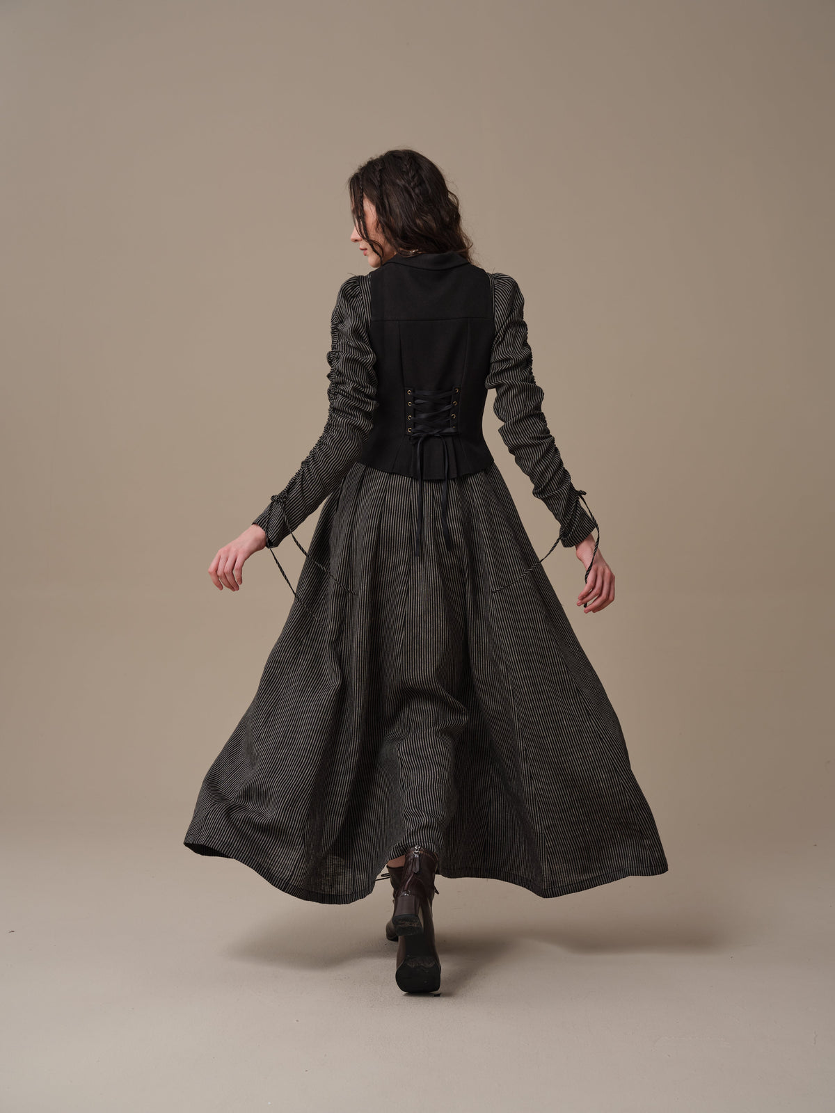 Crystal 17 | Victorian maxi linen dress